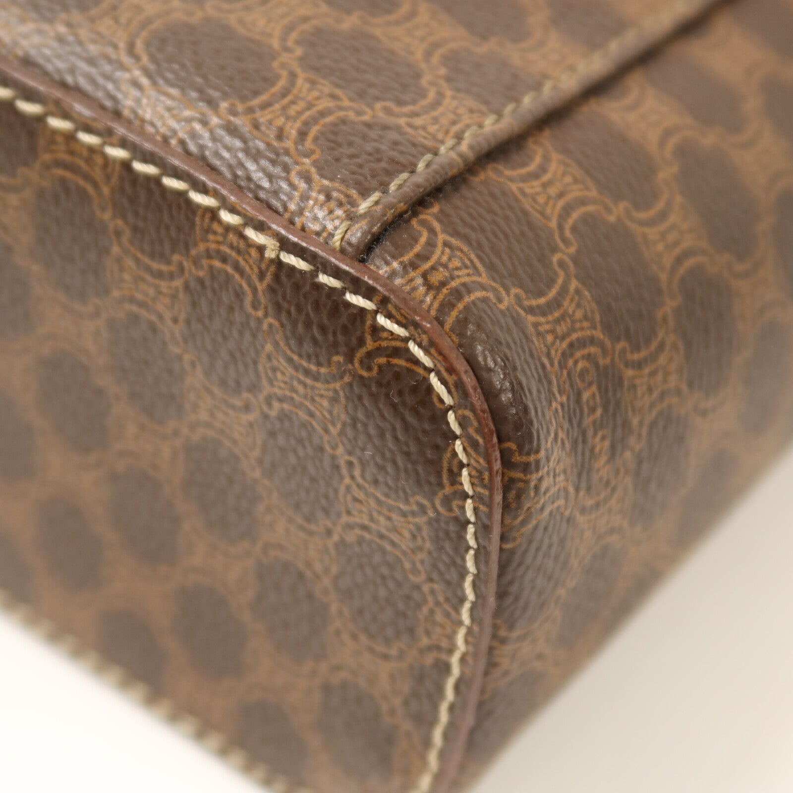 CELINE 牛皮皮革Vintage金扣手挽袋