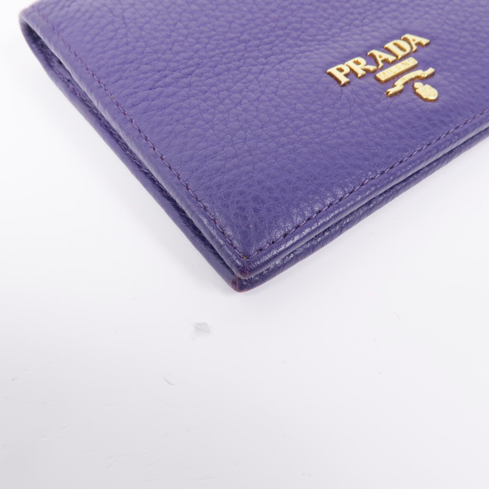 PRADA 牛皮皮革Wallet金扣錢包