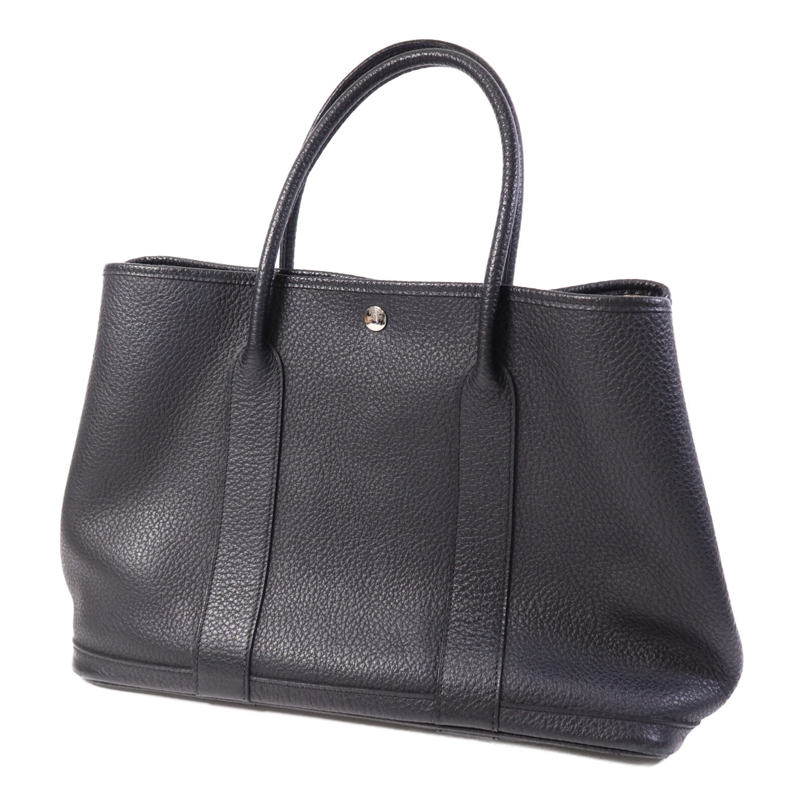 HERMES Negonda皮革Garden Party PM銀扣手挽袋