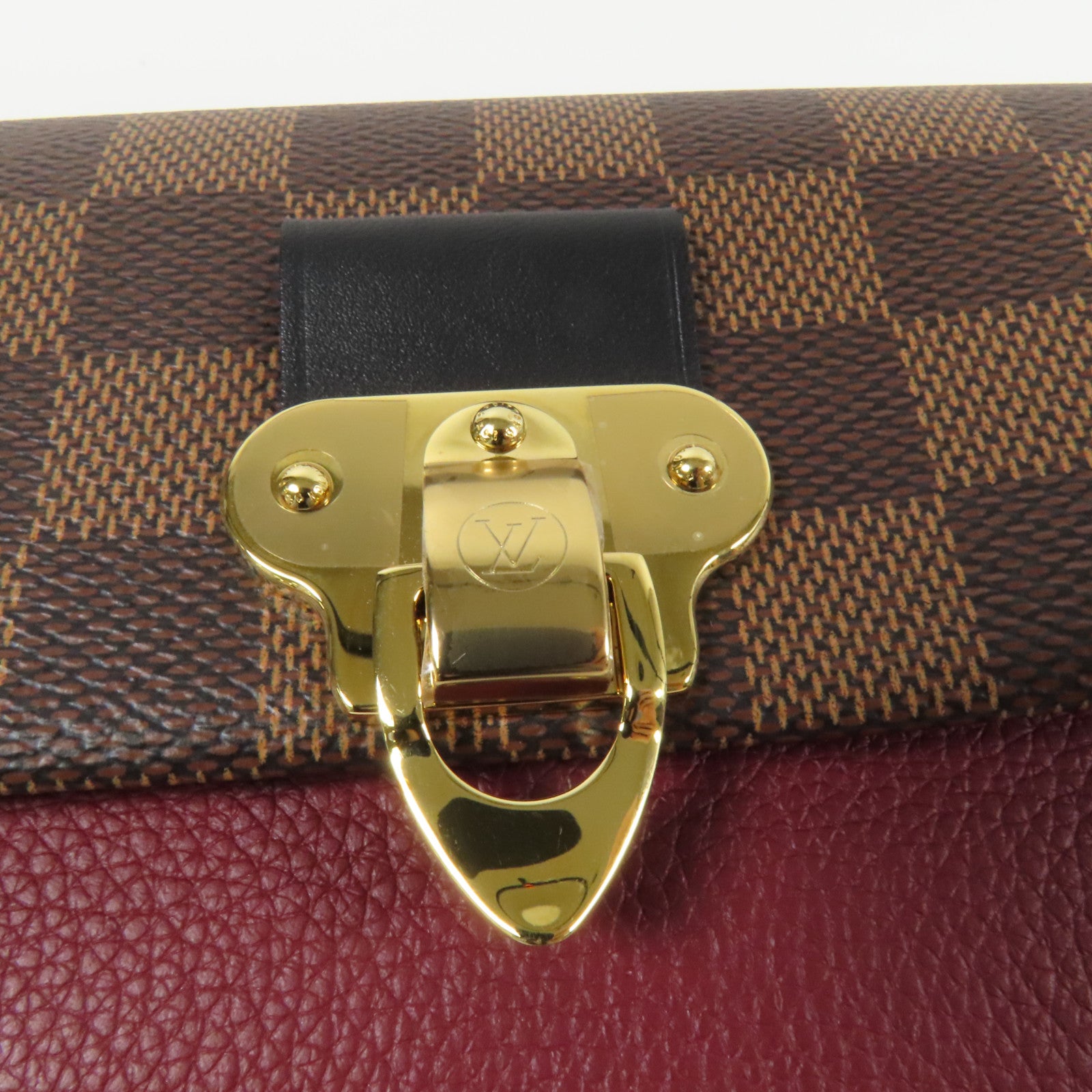 LOUIS VUITTON Damier Vavin金扣鏈帶肩背袋