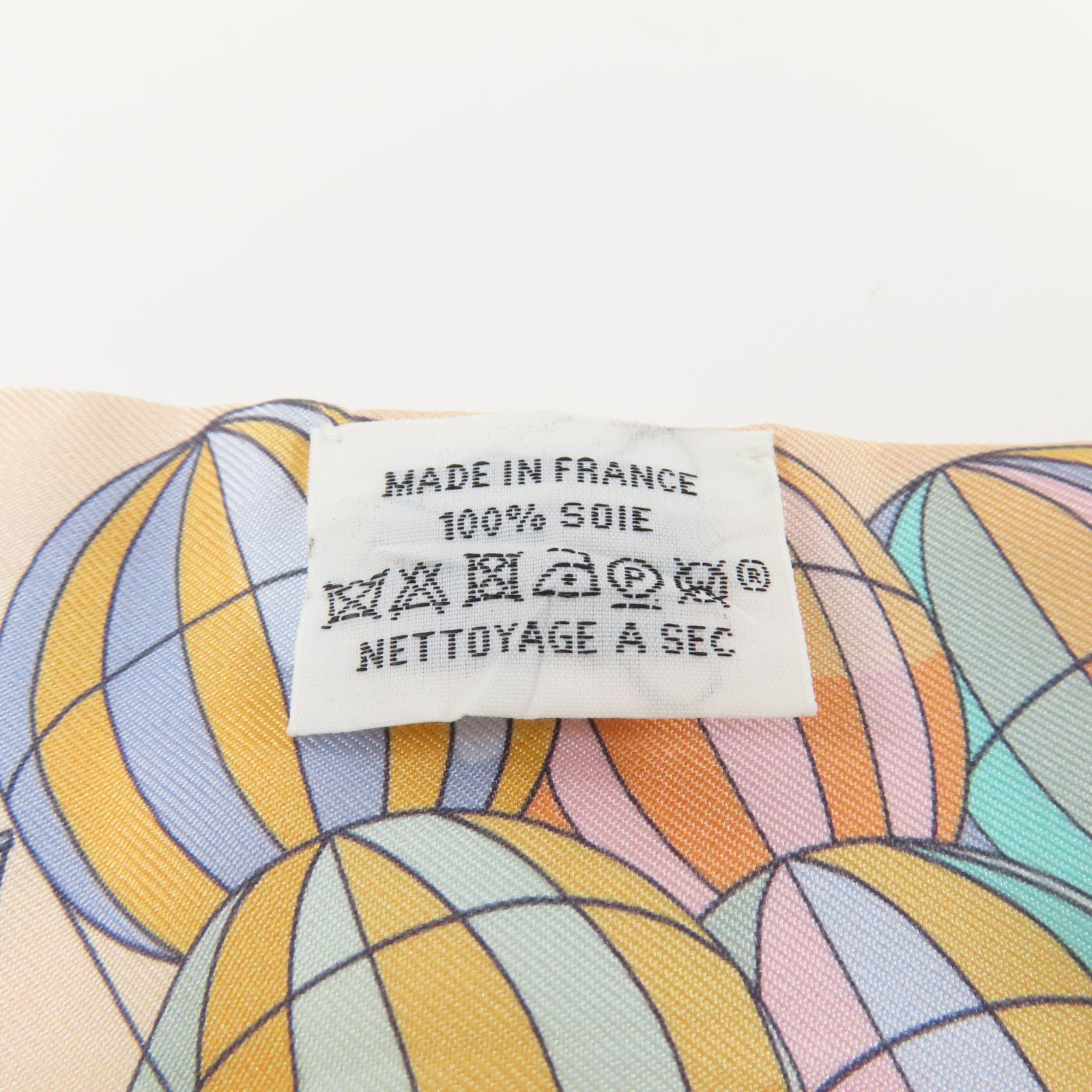 HERMES 【激減優惠】絲質Twilly絲巾橙色/米色/綠色