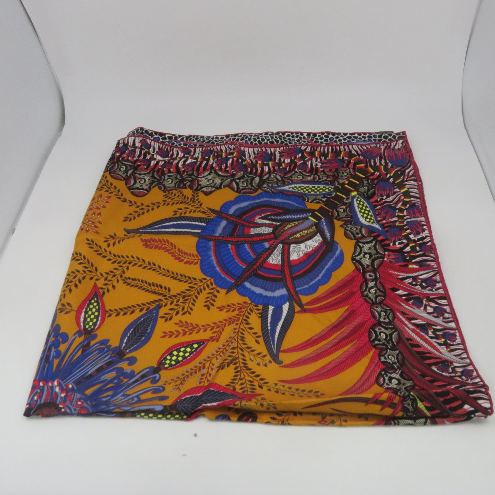 HERMES 【激減優惠】絲質Scarf 90x90絲巾橙色