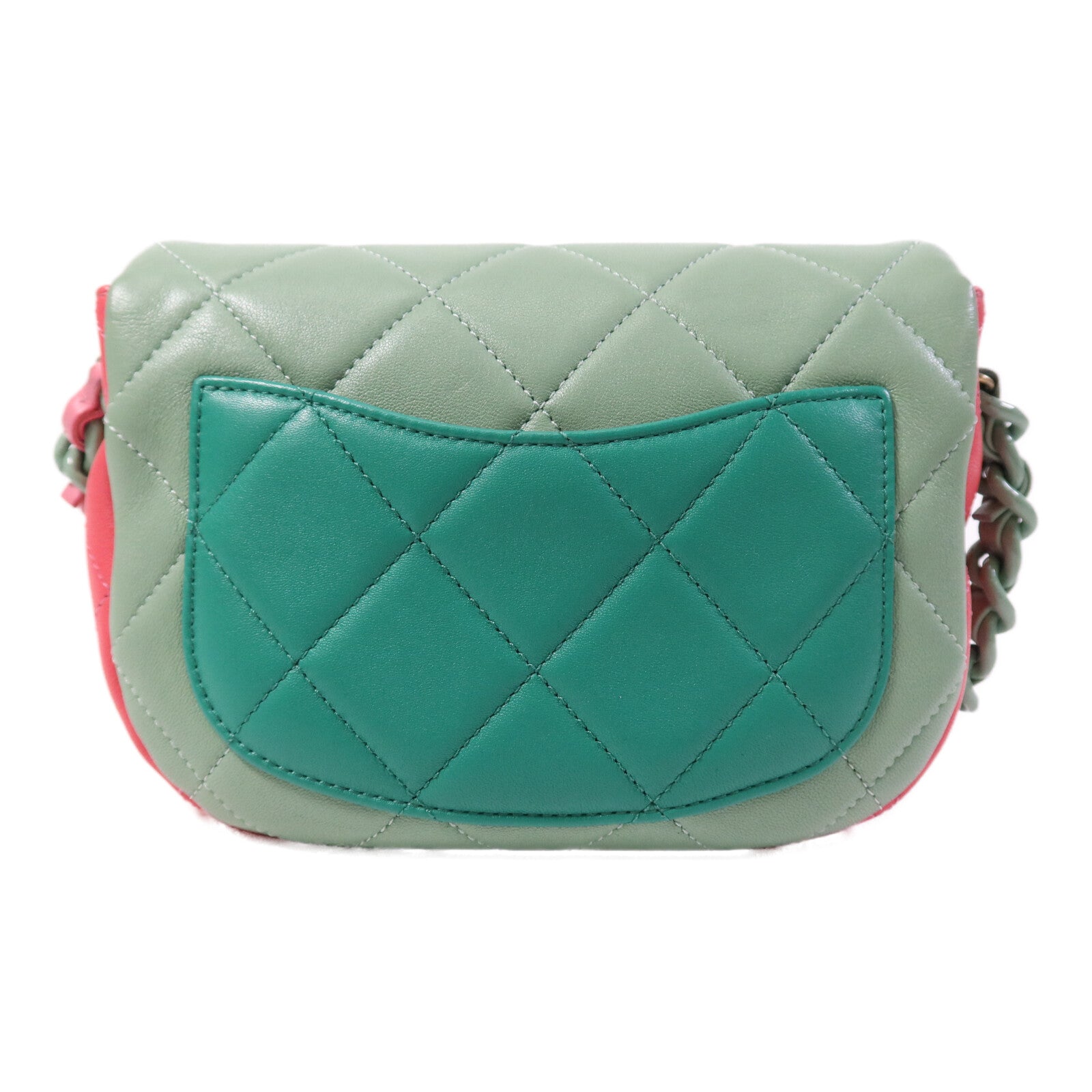 CHANEL 羊皮皮革Colourblock Mini Bag肩背袋