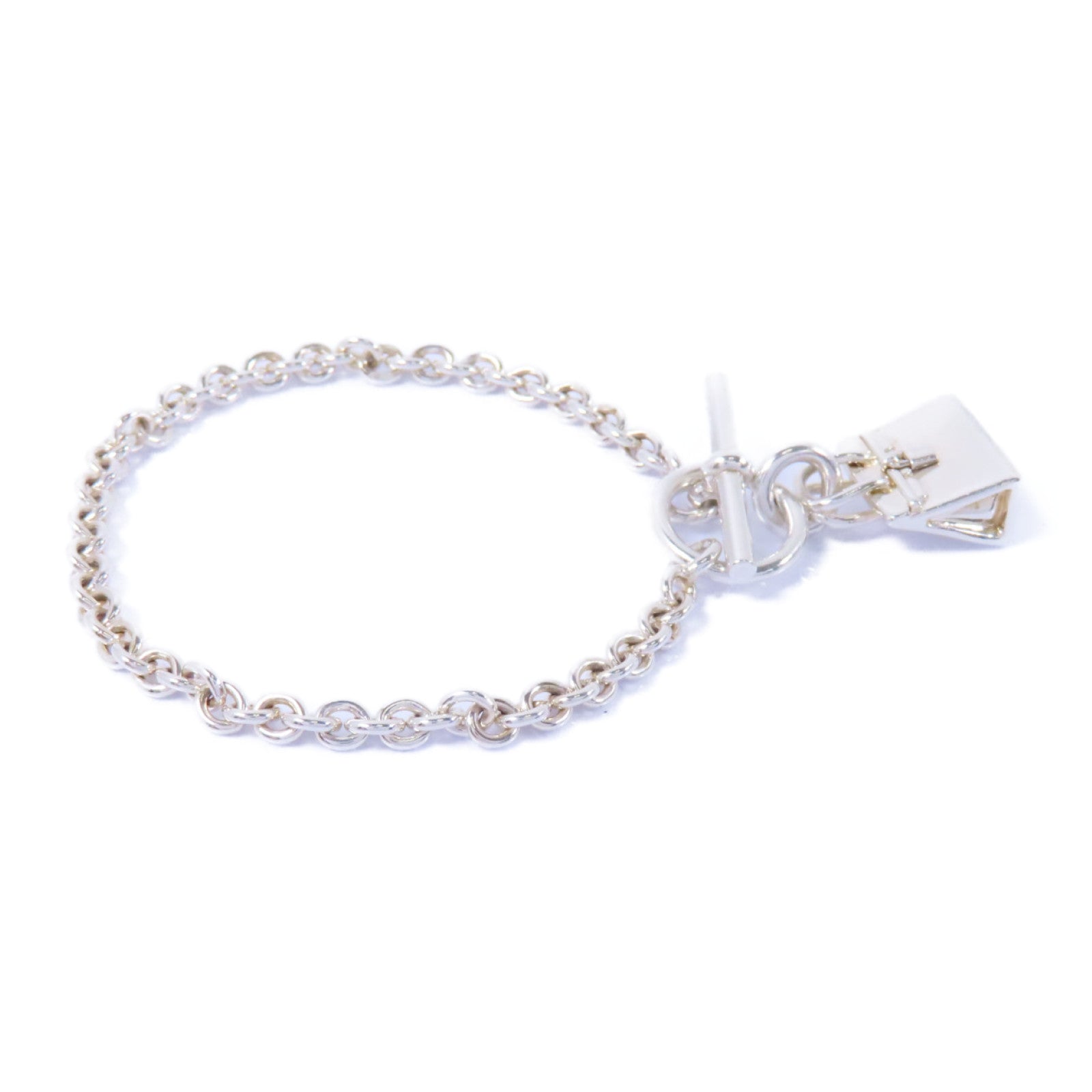 HERMES 925純銀Bracelet手鏈銀色