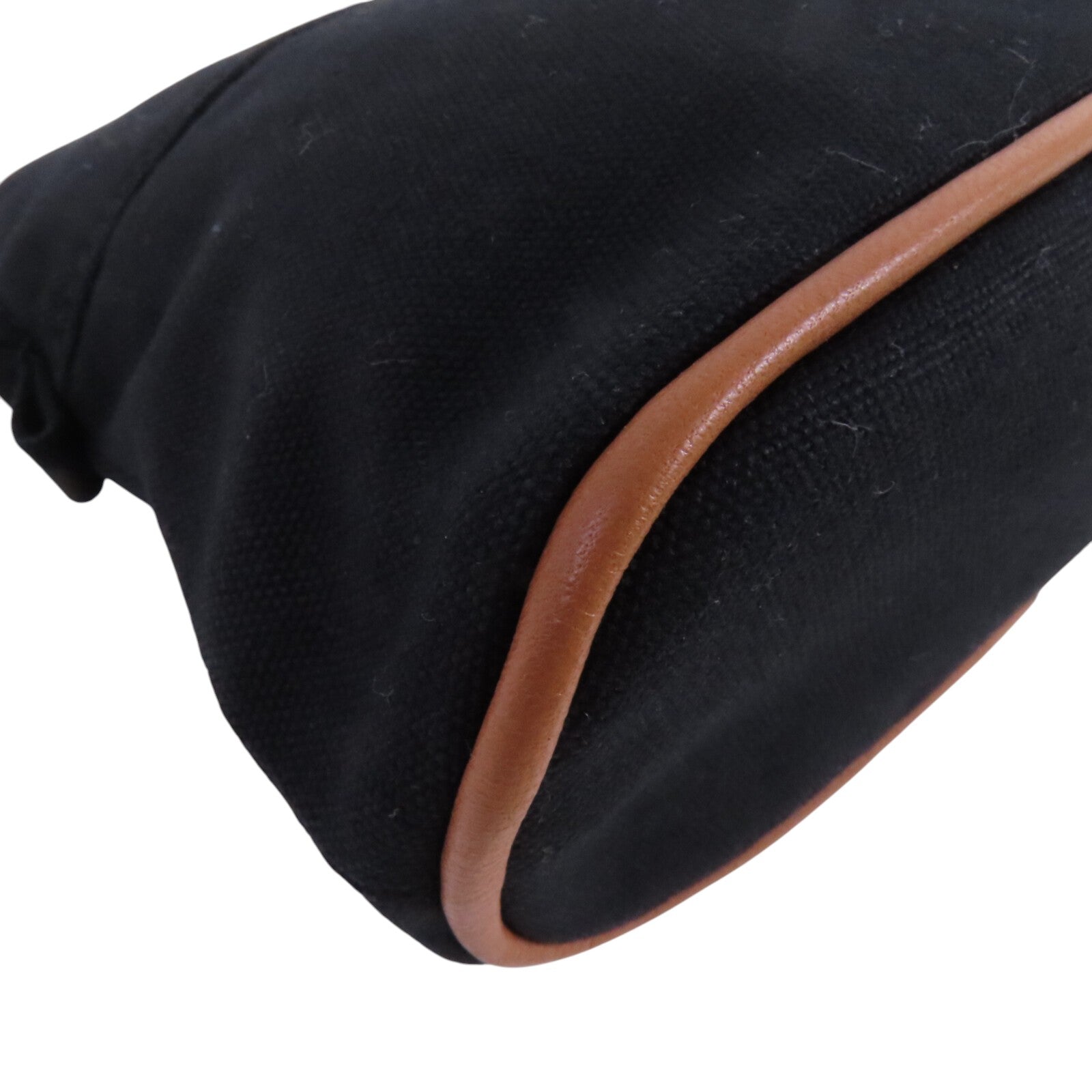 HERMES 帆布Bolide Pouch銀扣手拿包