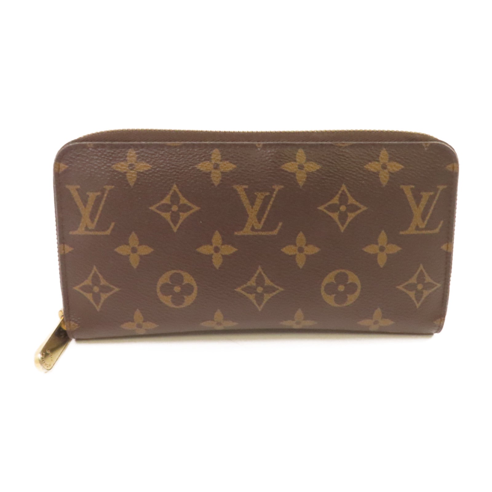 LOUIS VUITTON Monogram Zippy Long Wallet金扣拉鏈長錢包啡色