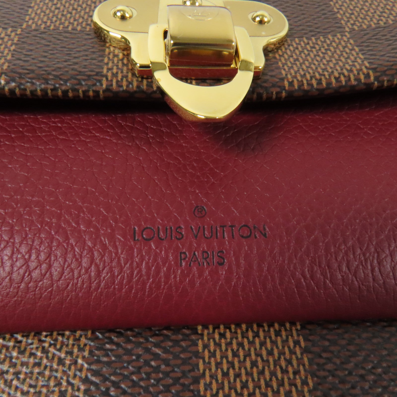 LOUIS VUITTON Damier Vavin金扣鏈帶肩背袋