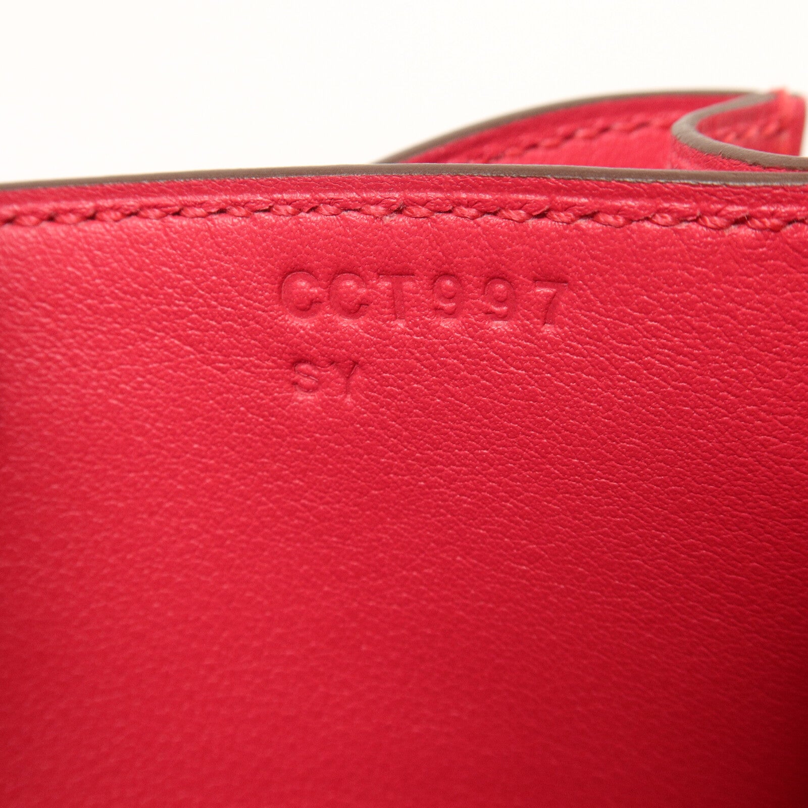 HERMES Swift皮革Constance Mini肩背袋Rose Extremt
