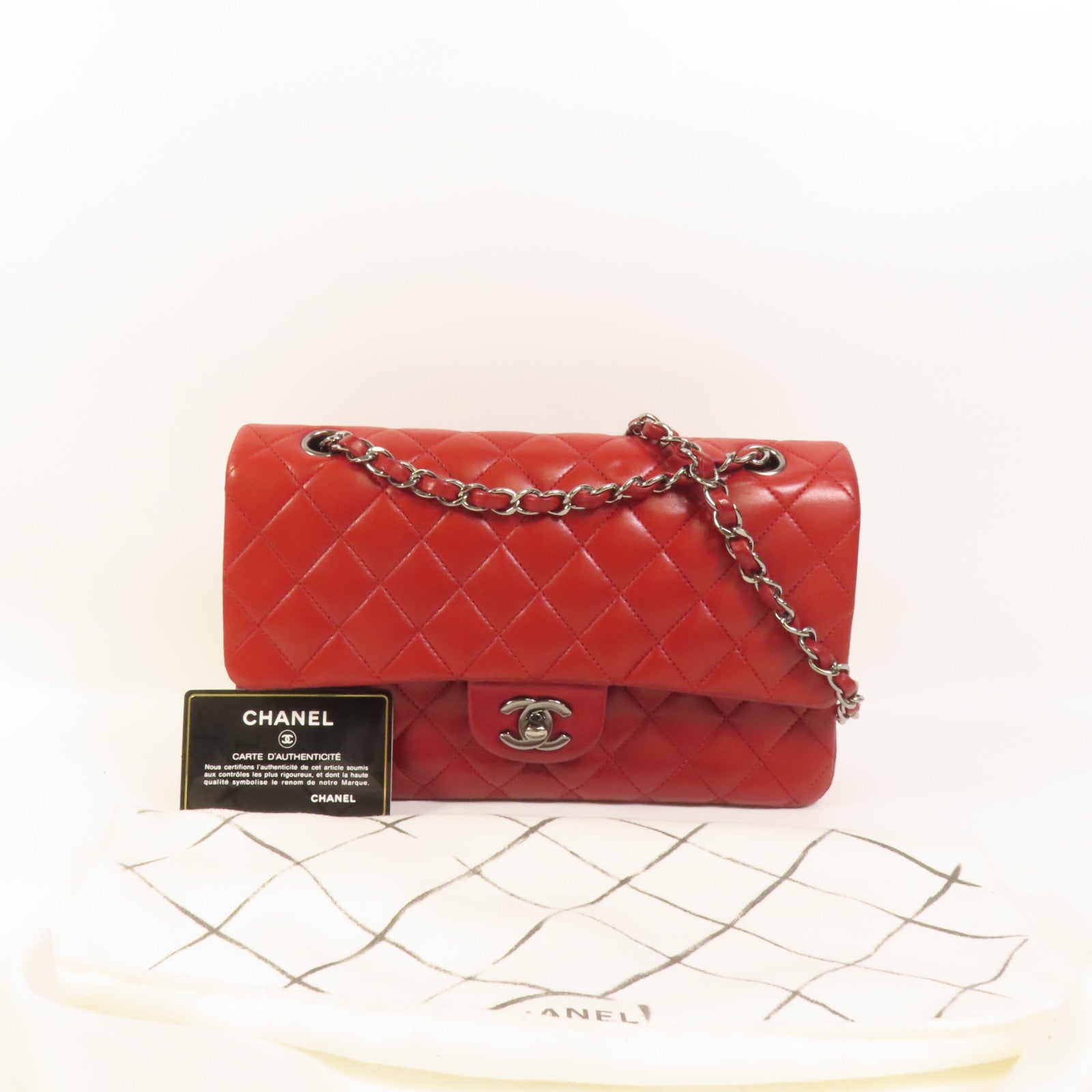 CHANEL 羊皮皮革Classic 25鏈帶肩背袋