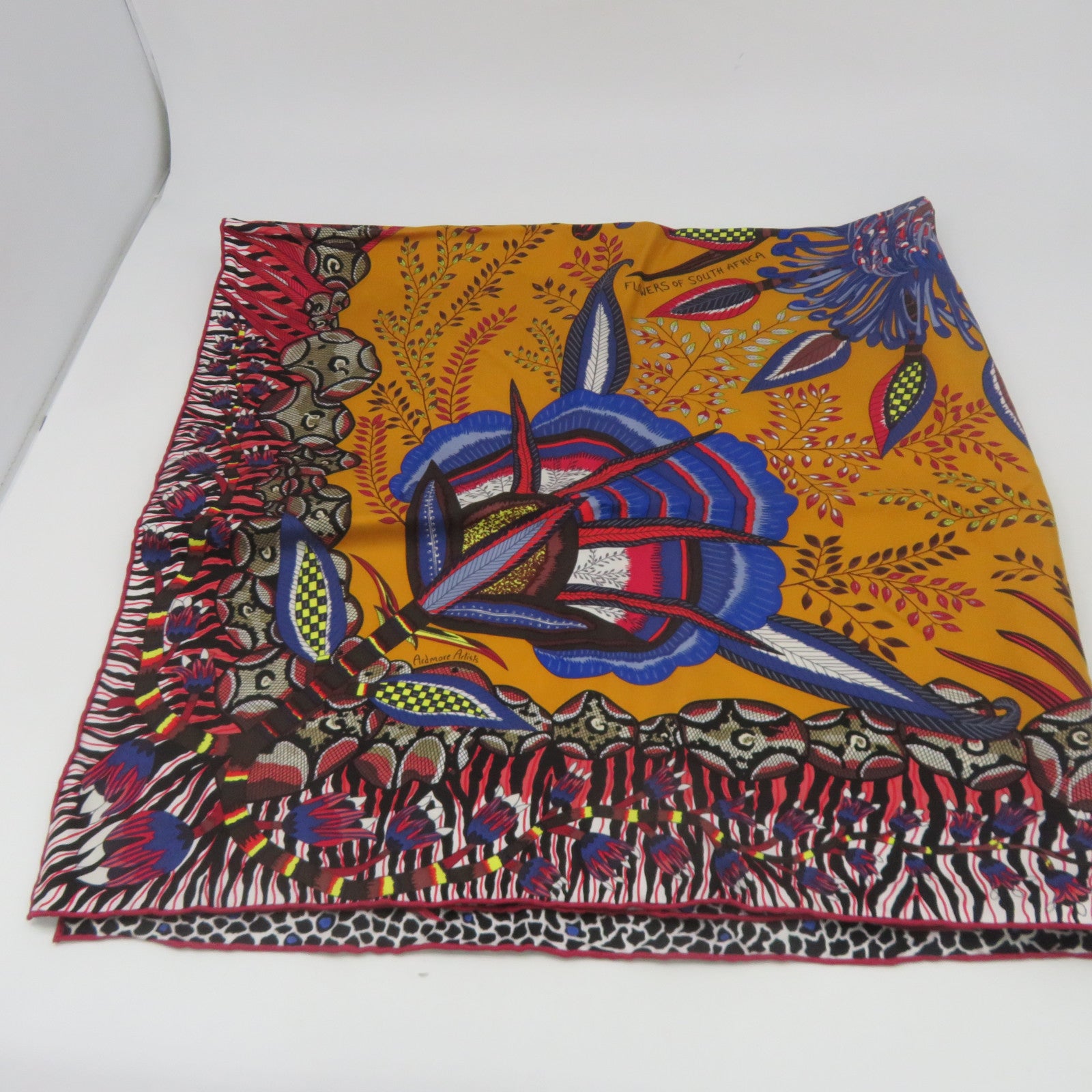 HERMES 【激減優惠】絲質Scarf 90x90絲巾橙色