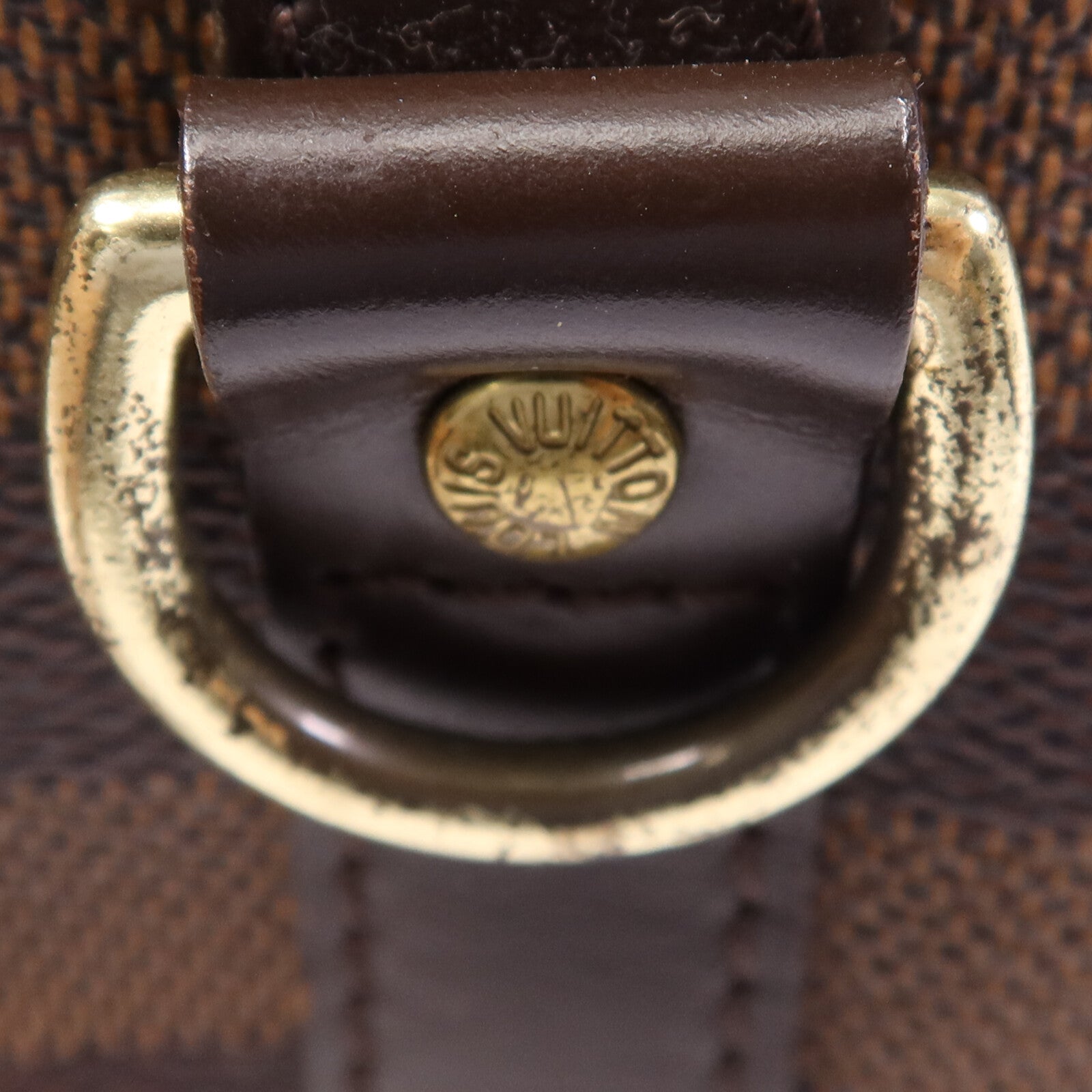 LOUIS VUITTON Damier Speedy Bandouliere 25金扣手挽肩背兩用袋