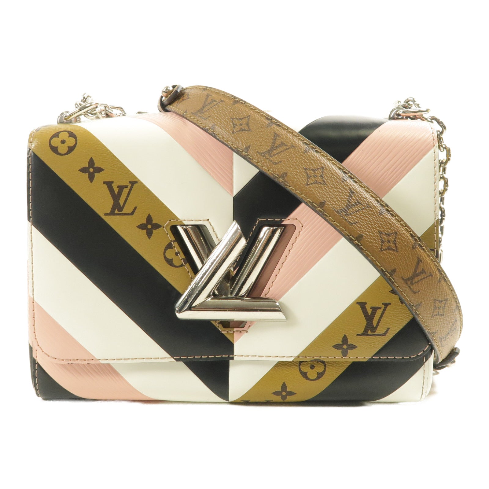 LOUIS VUITTON LV SHW Twist MM Chain Shoulder Bag Monogram/Epi M42449 Multicolor