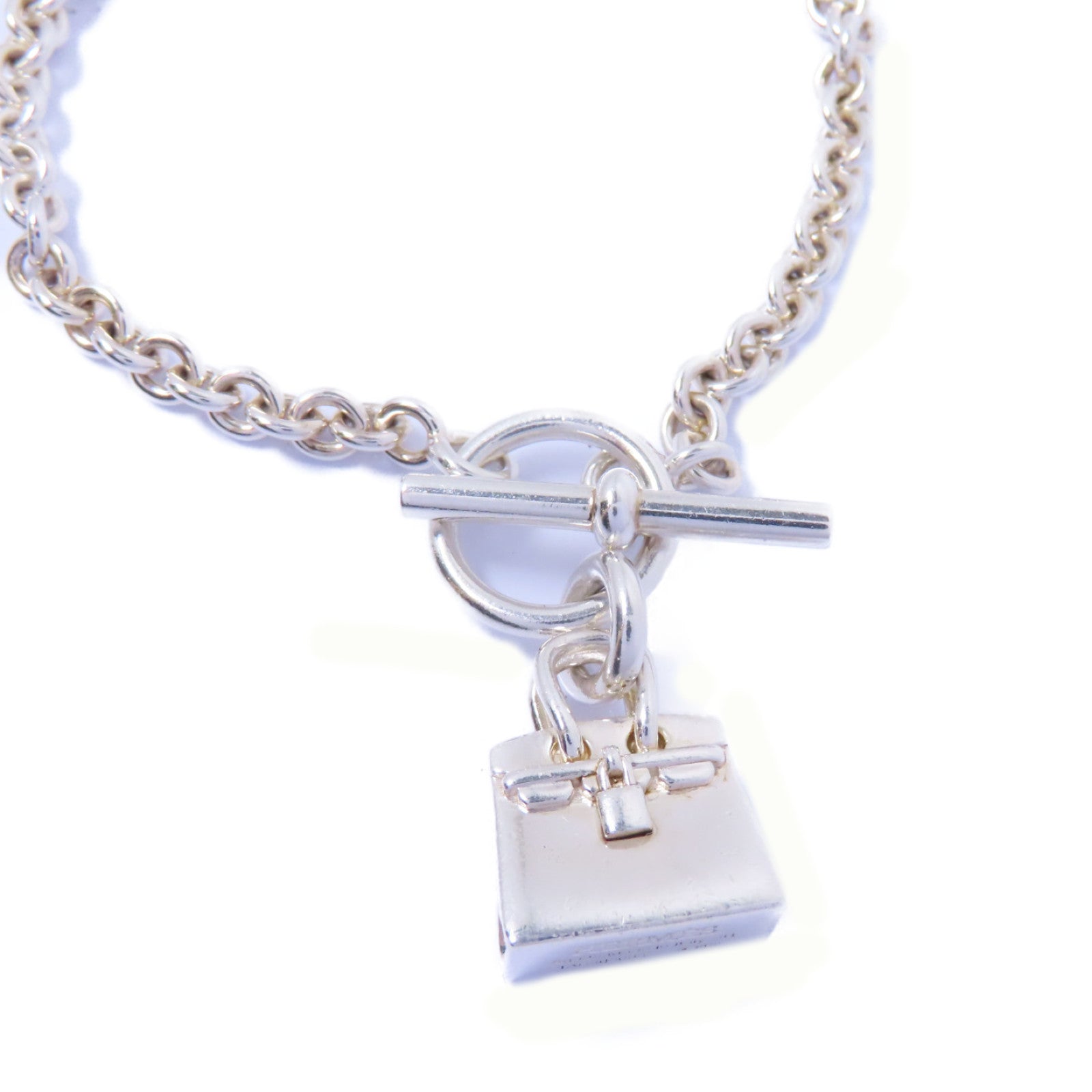HERMES 925純銀Bracelet手鏈銀色