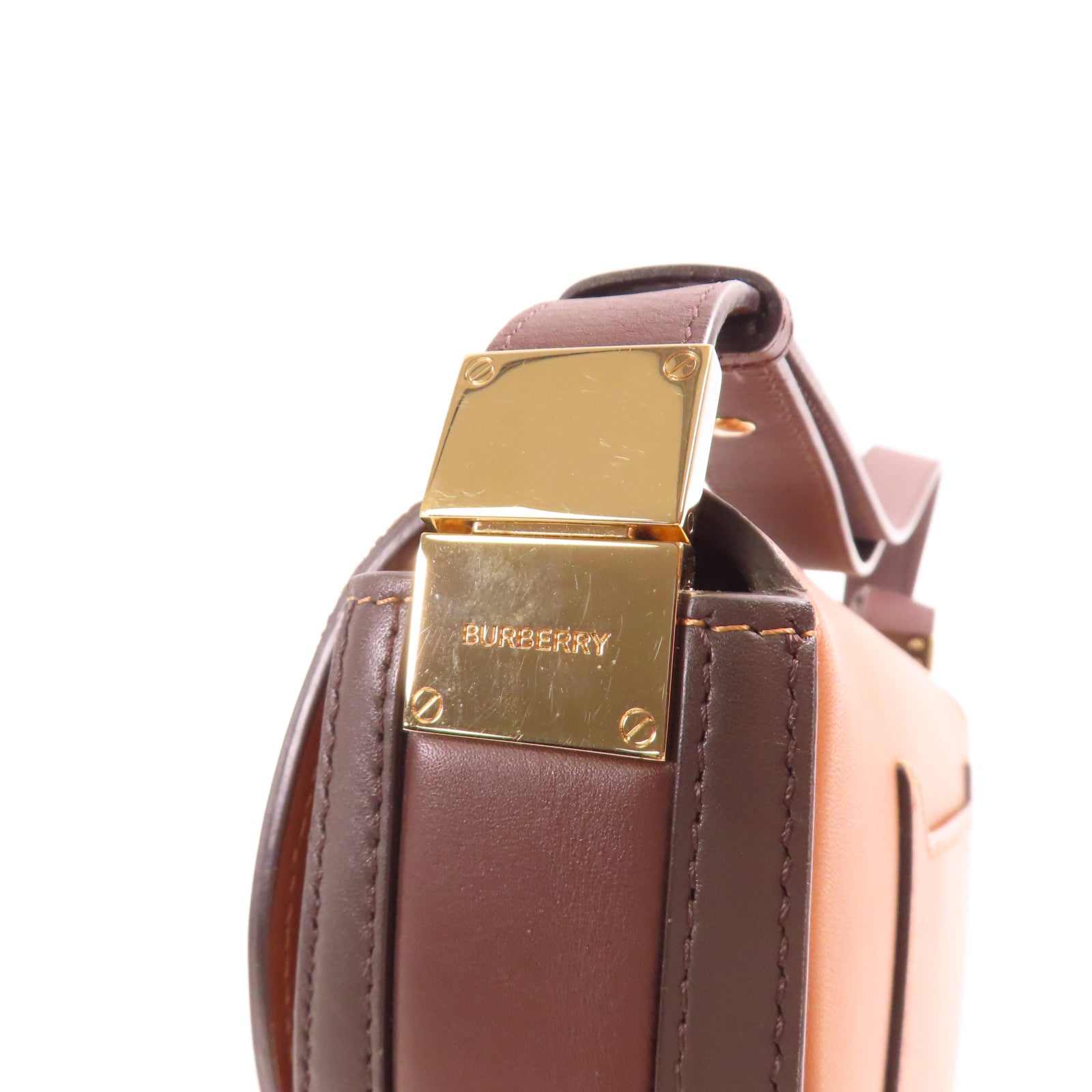 BURBERRY 牛皮皮革Olympia Bag金扣肩背袋