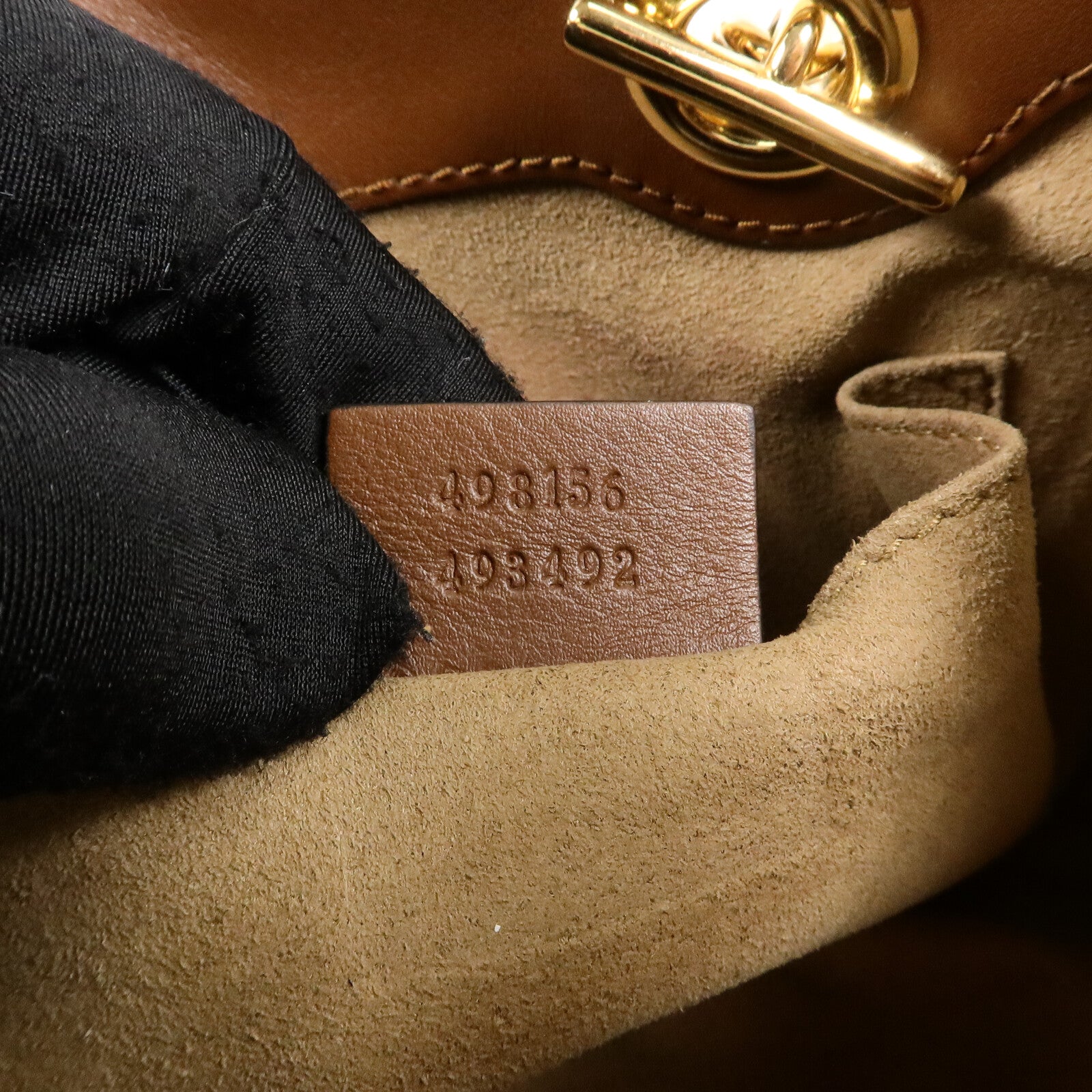 GUCCI 塗層帆布GG GHW Padlock鏈帶肩背袋