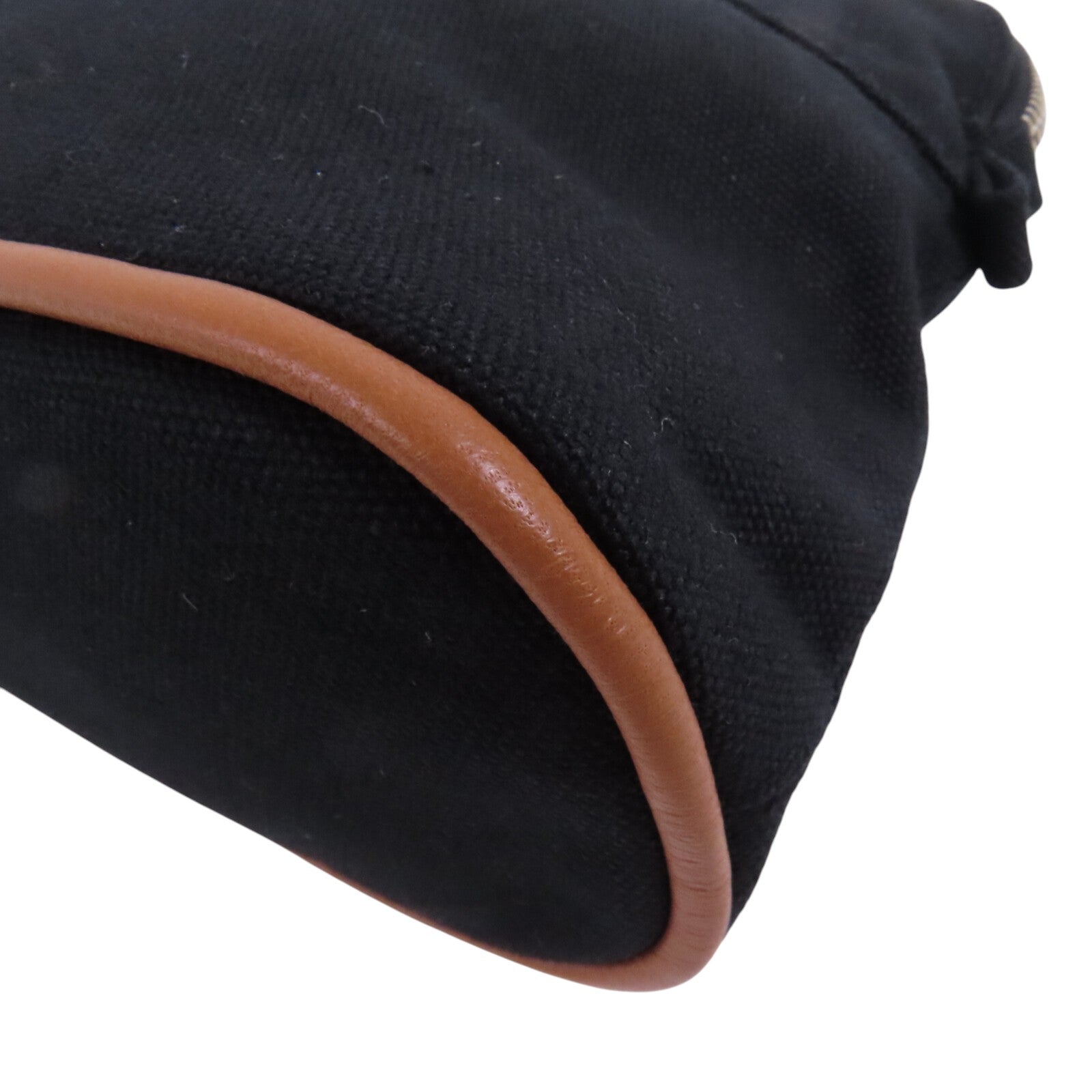 HERMES 帆布Bolide Pouch銀扣手拿包