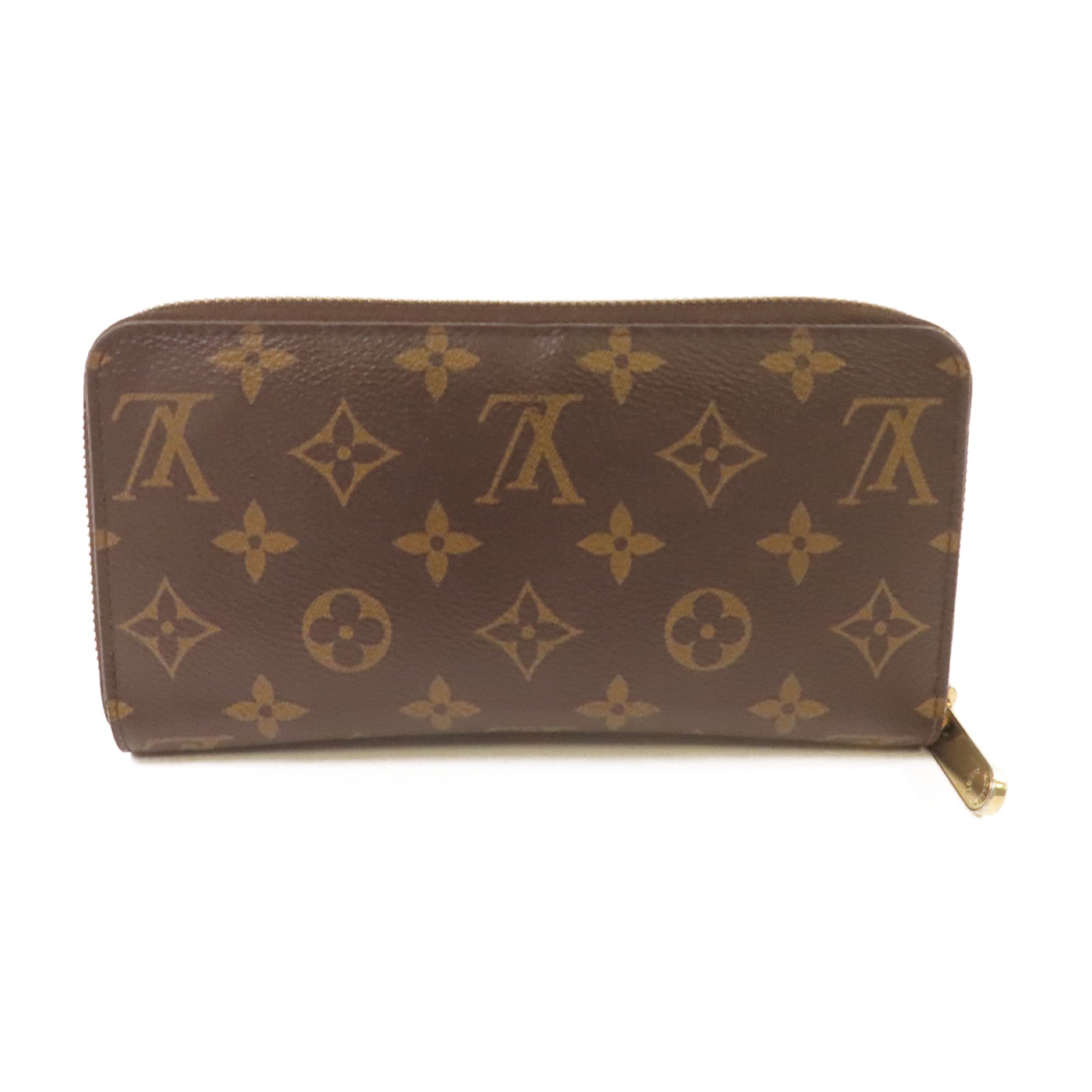 LOUIS VUITTON Monogram Zippy Long Wallet金扣拉鏈長錢包啡色
