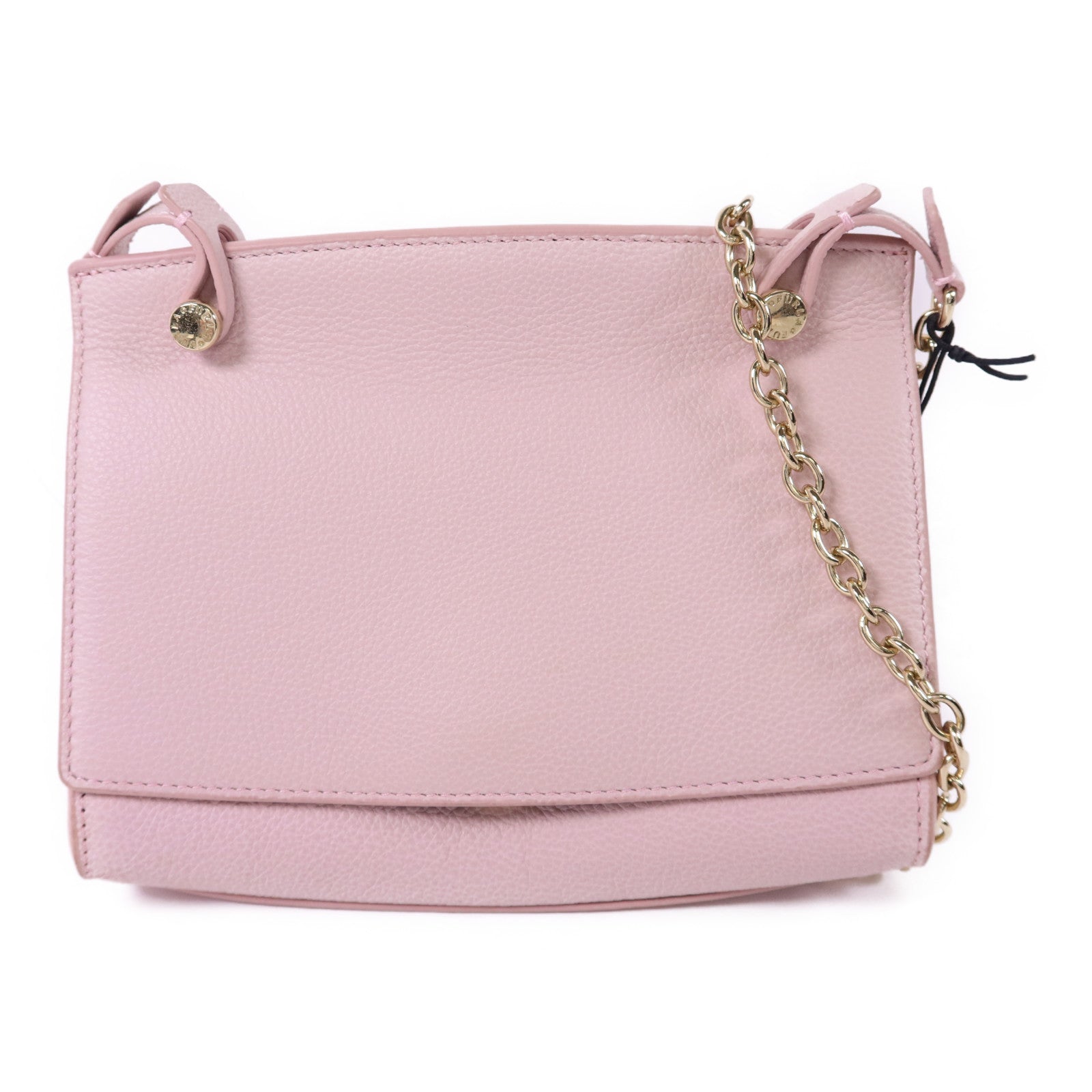 Furla 牛皮皮革Chain Shoulder Bag金扣鏈帶肩背袋