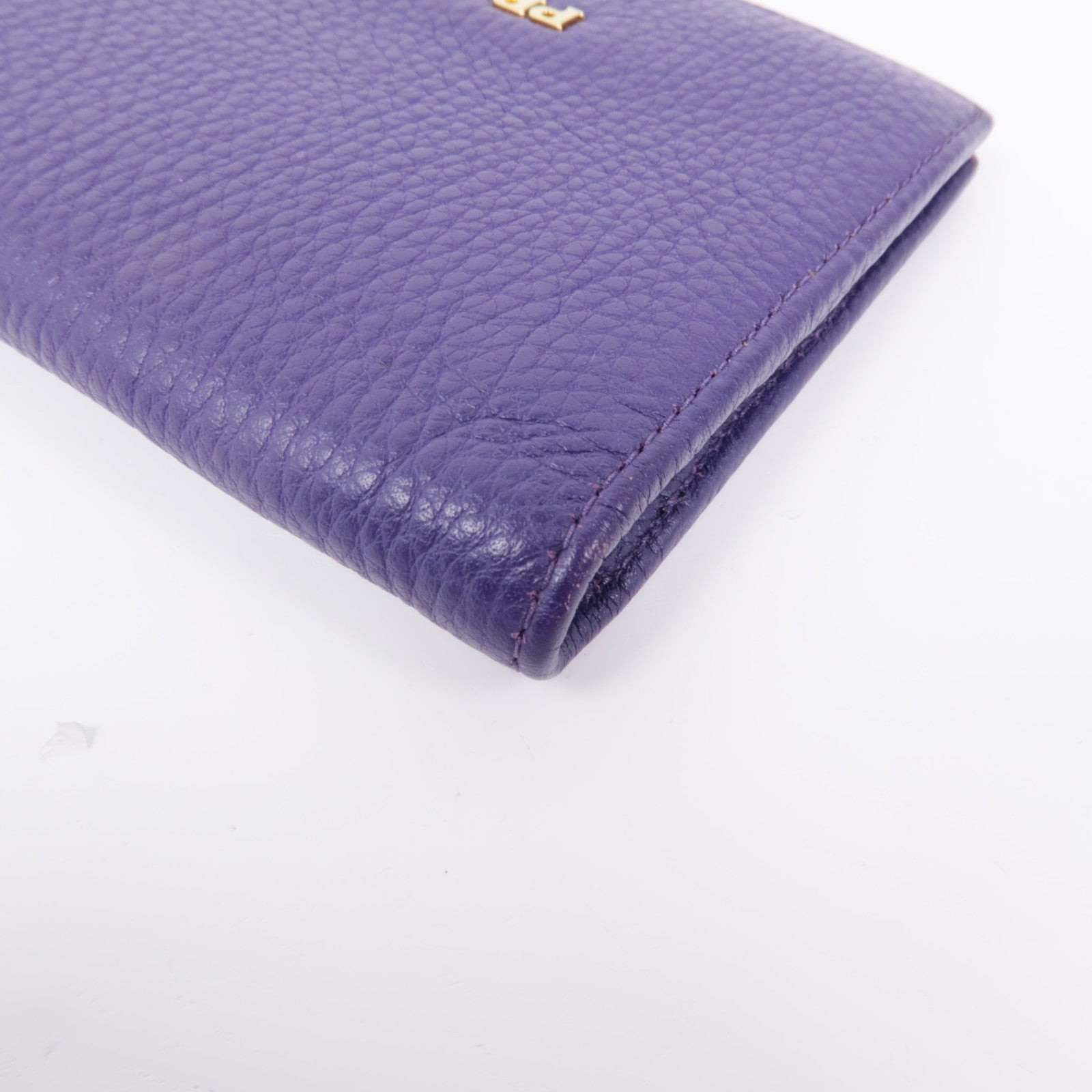 PRADA 牛皮皮革Wallet金扣錢包