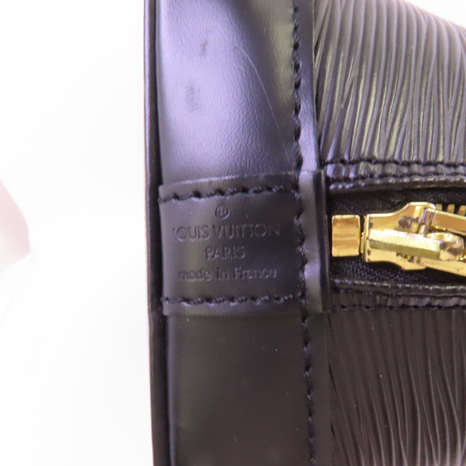 LOUIS VUITTON Epi Alma MM金扣手挽袋