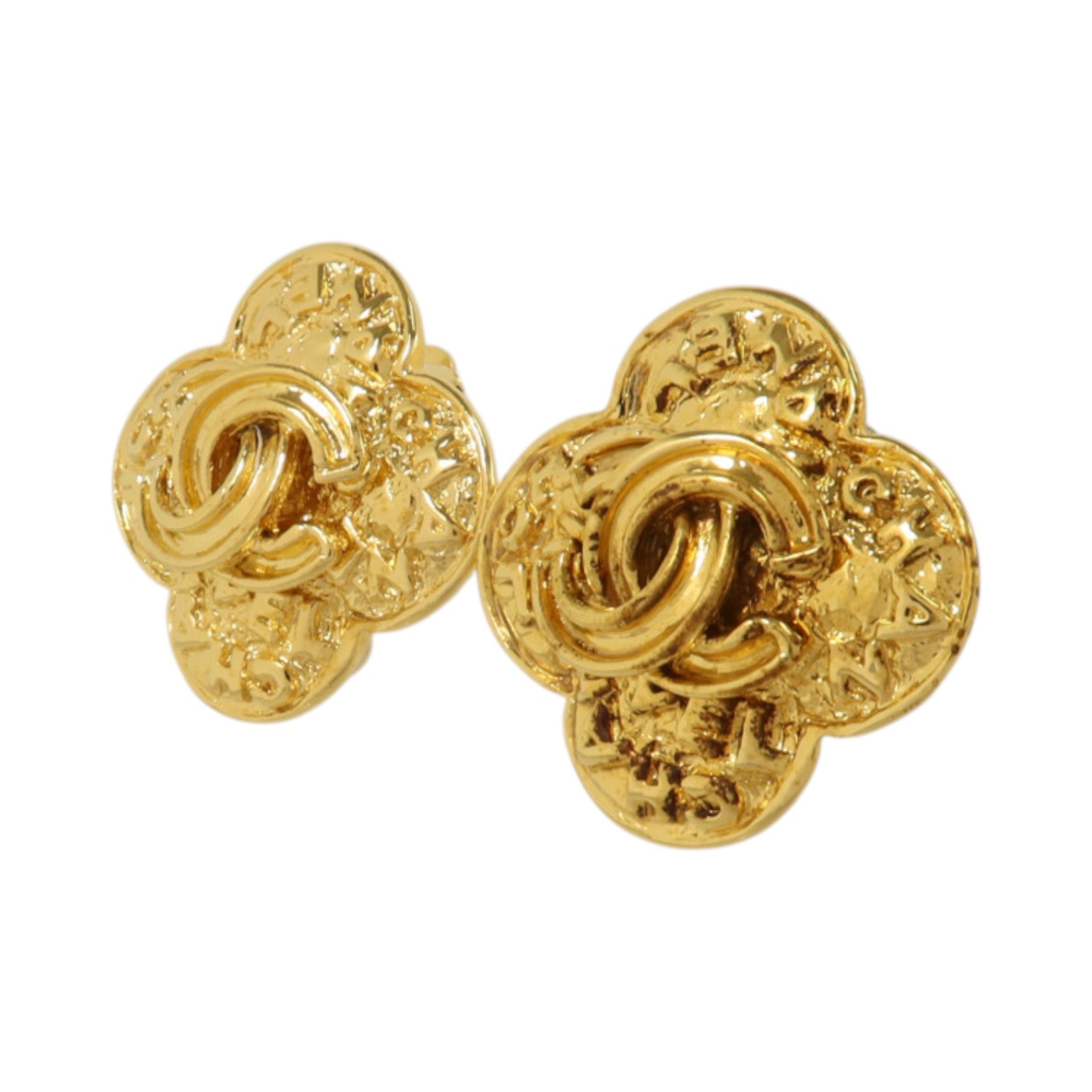 CHANEL 金屬Vintage Clip-On Earrings金扣耳環