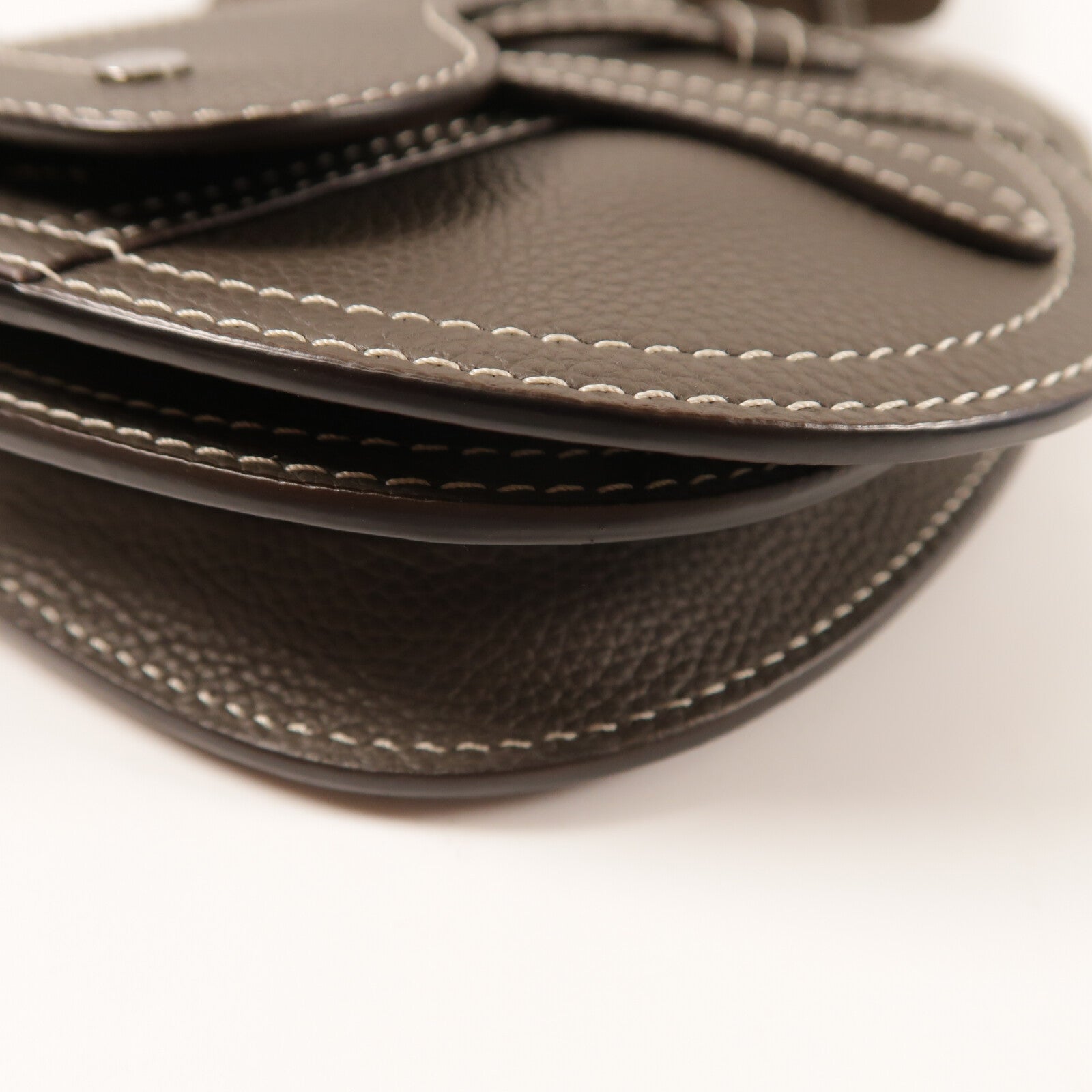 Dior 牛皮皮革Saddle Pouch Bag銀扣肩背袋