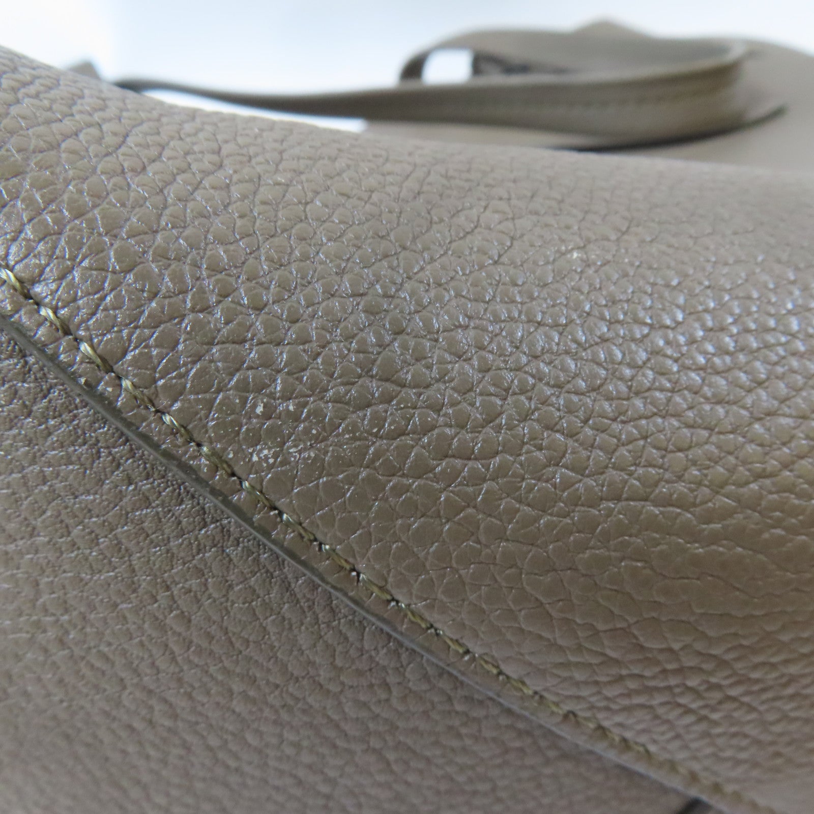 CELINE 牛皮皮革Small Cabas Phantom肩背袋啡色