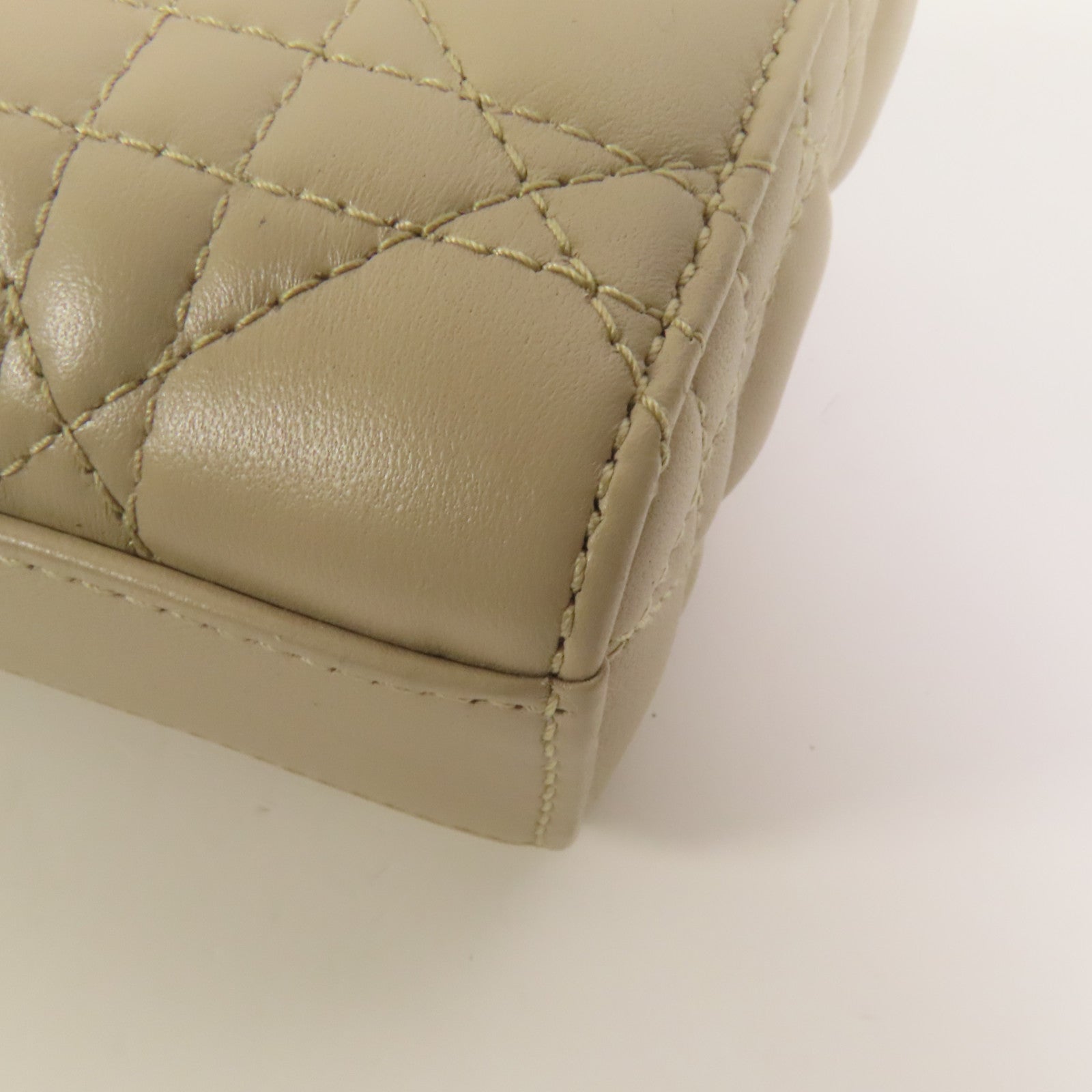 Dior 羊皮皮革Mini Lady D-Joy金扣手挽肩背兩用袋