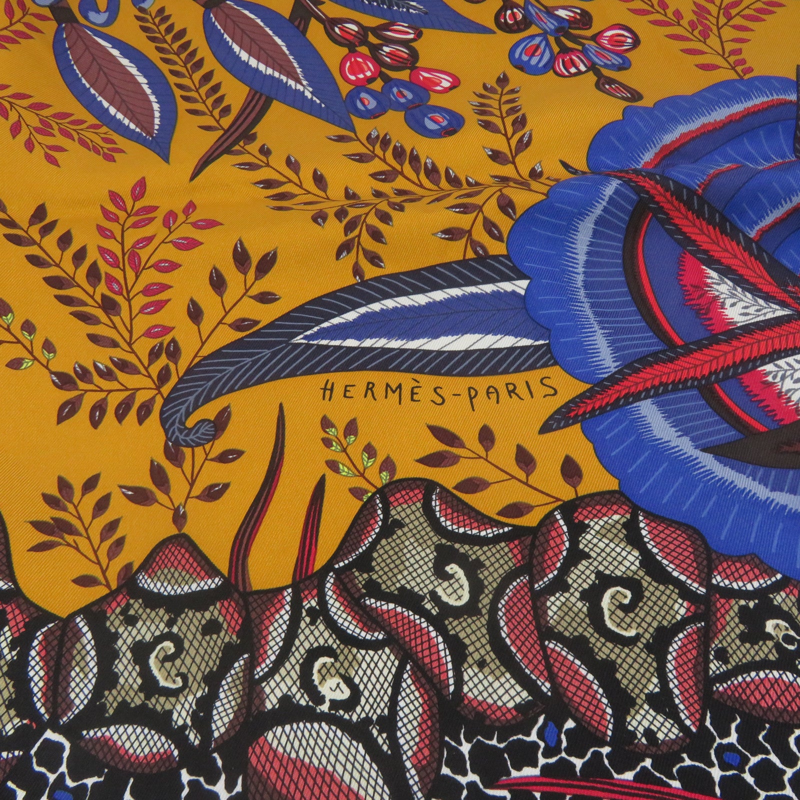 HERMES 【激減優惠】絲質Scarf 90x90絲巾橙色