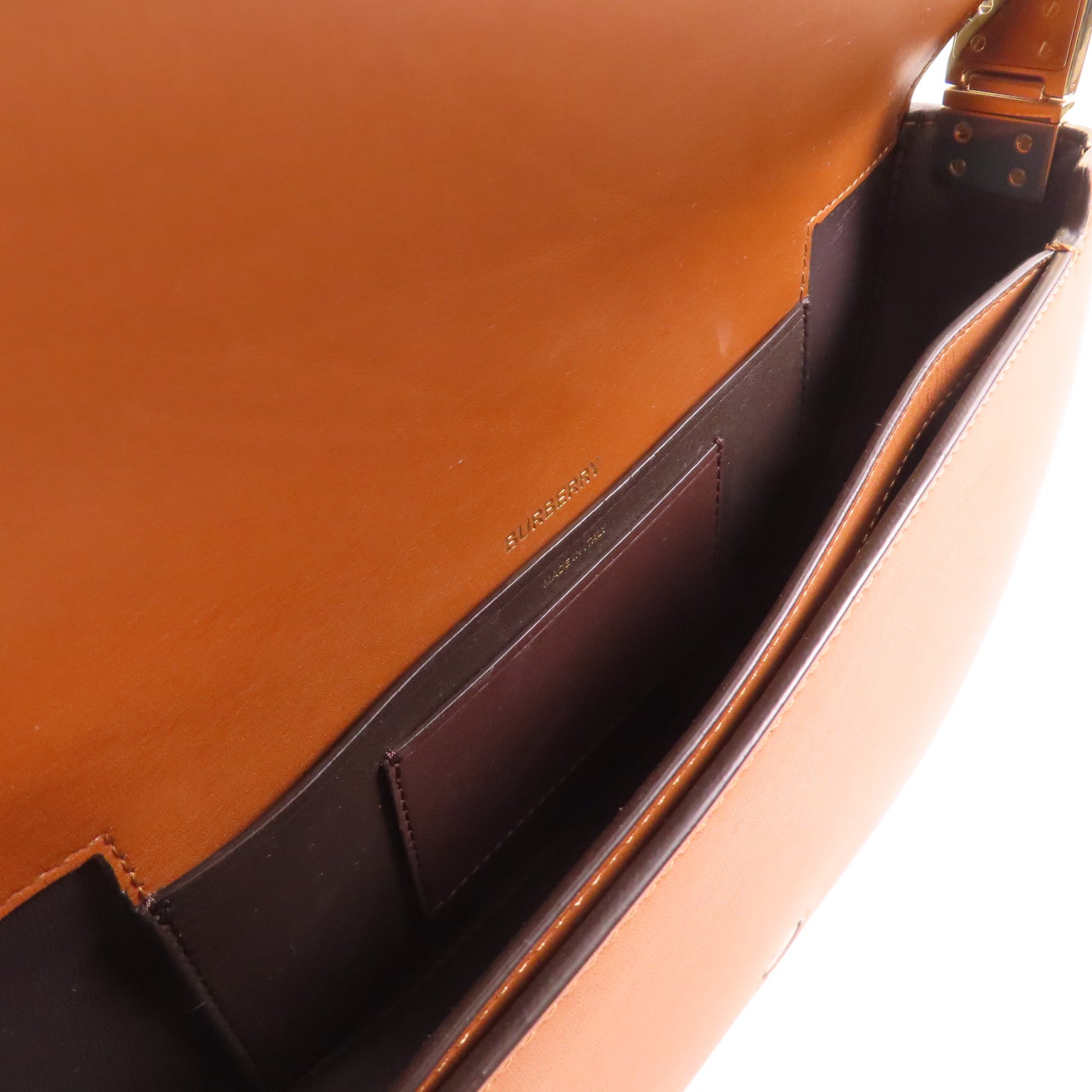 BURBERRY 【激減優惠】牛皮皮革Olympia Bag金扣肩背袋