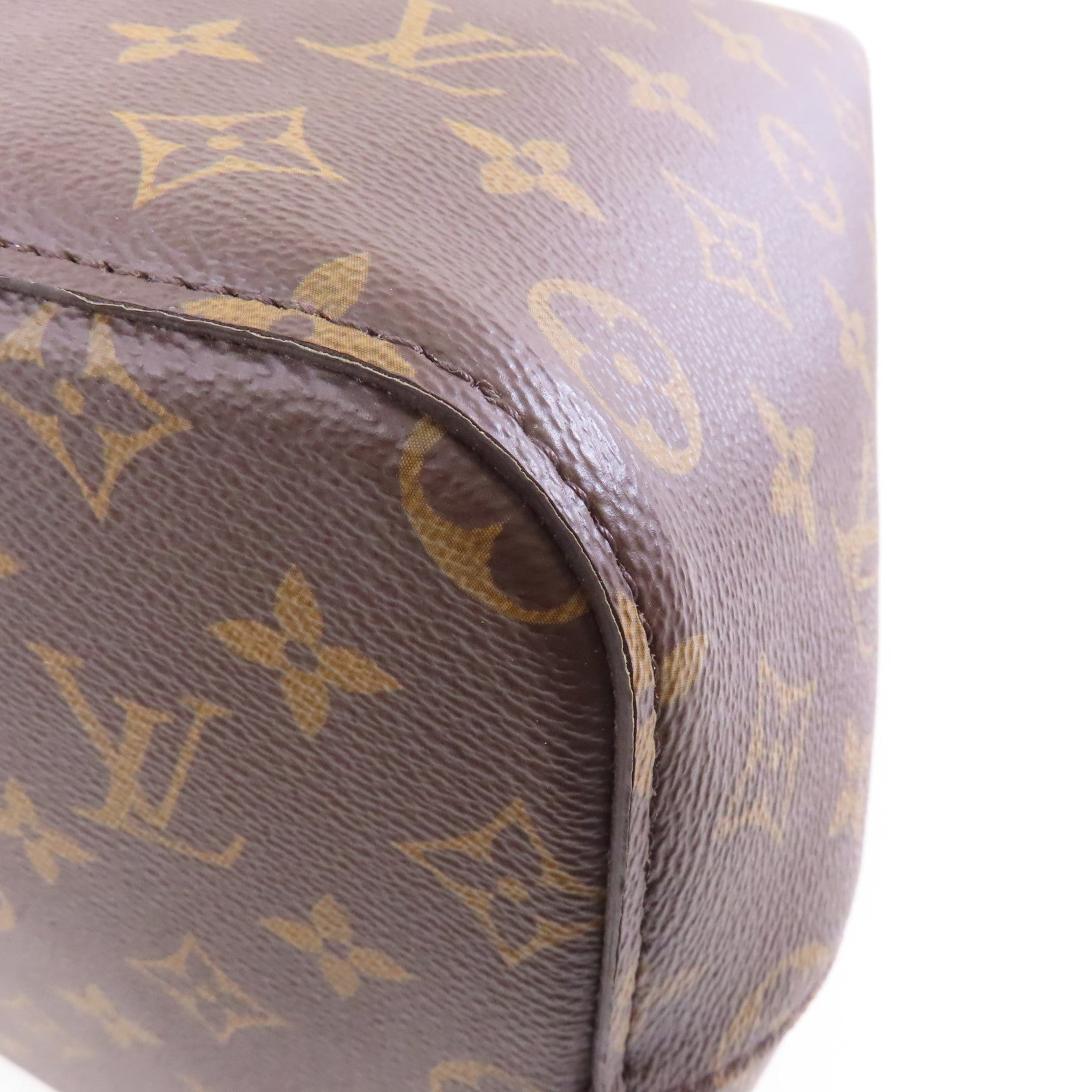 LOUIS VUITTON Monogram Neo Noe金扣手挽肩背兩用袋棕色/粉紅色