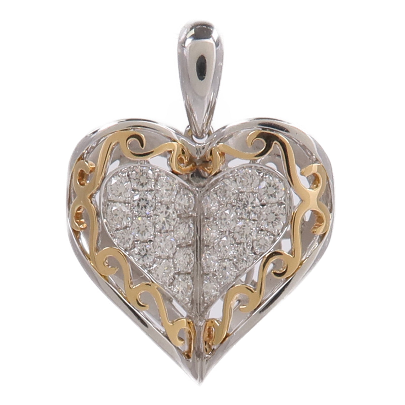 JEWELRY 18K白金/玫瑰金Diamond Pendant Top鑽石吊墜
