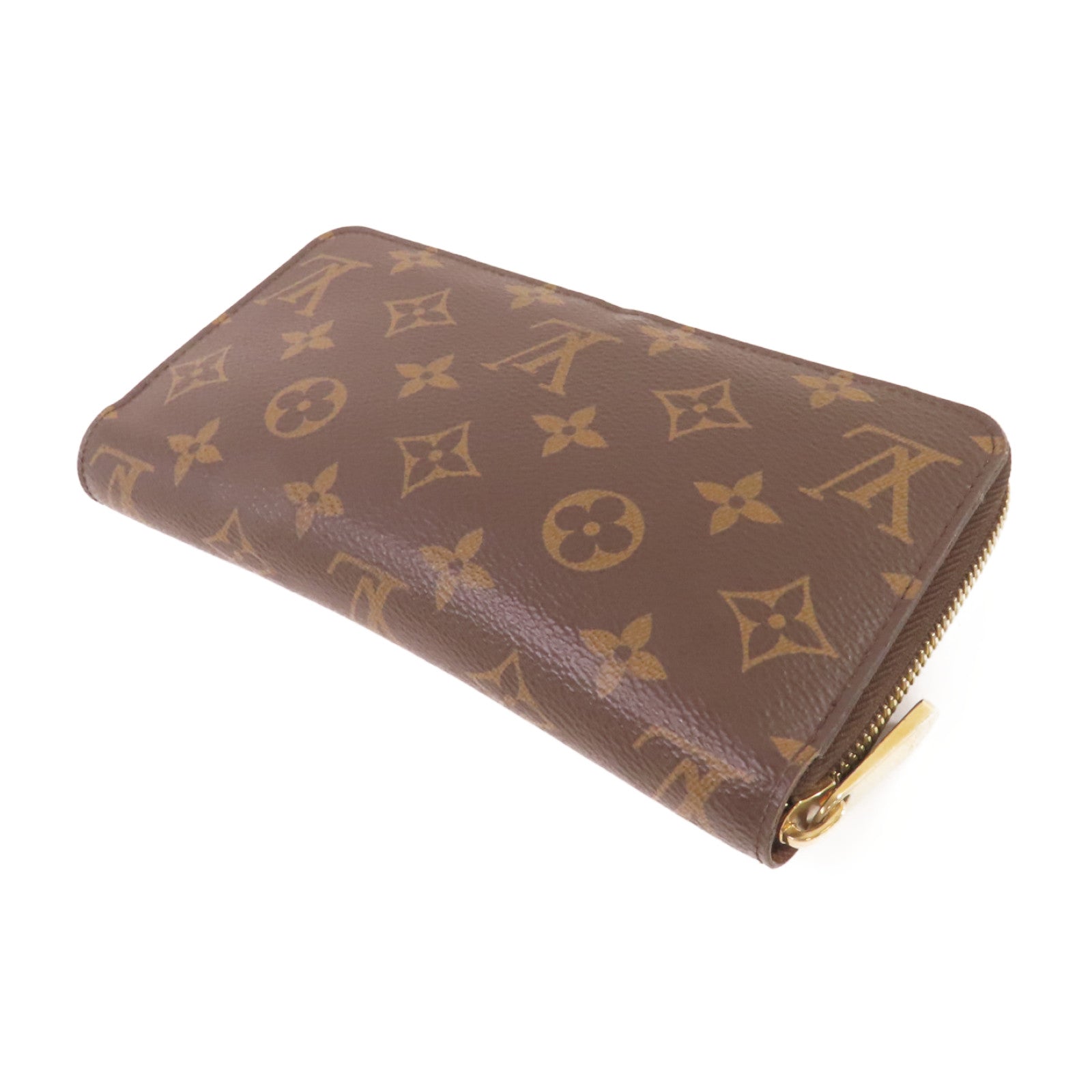 LOUIS VUITTON Monogram Zippy Long Wallet金扣拉鏈長錢包啡色