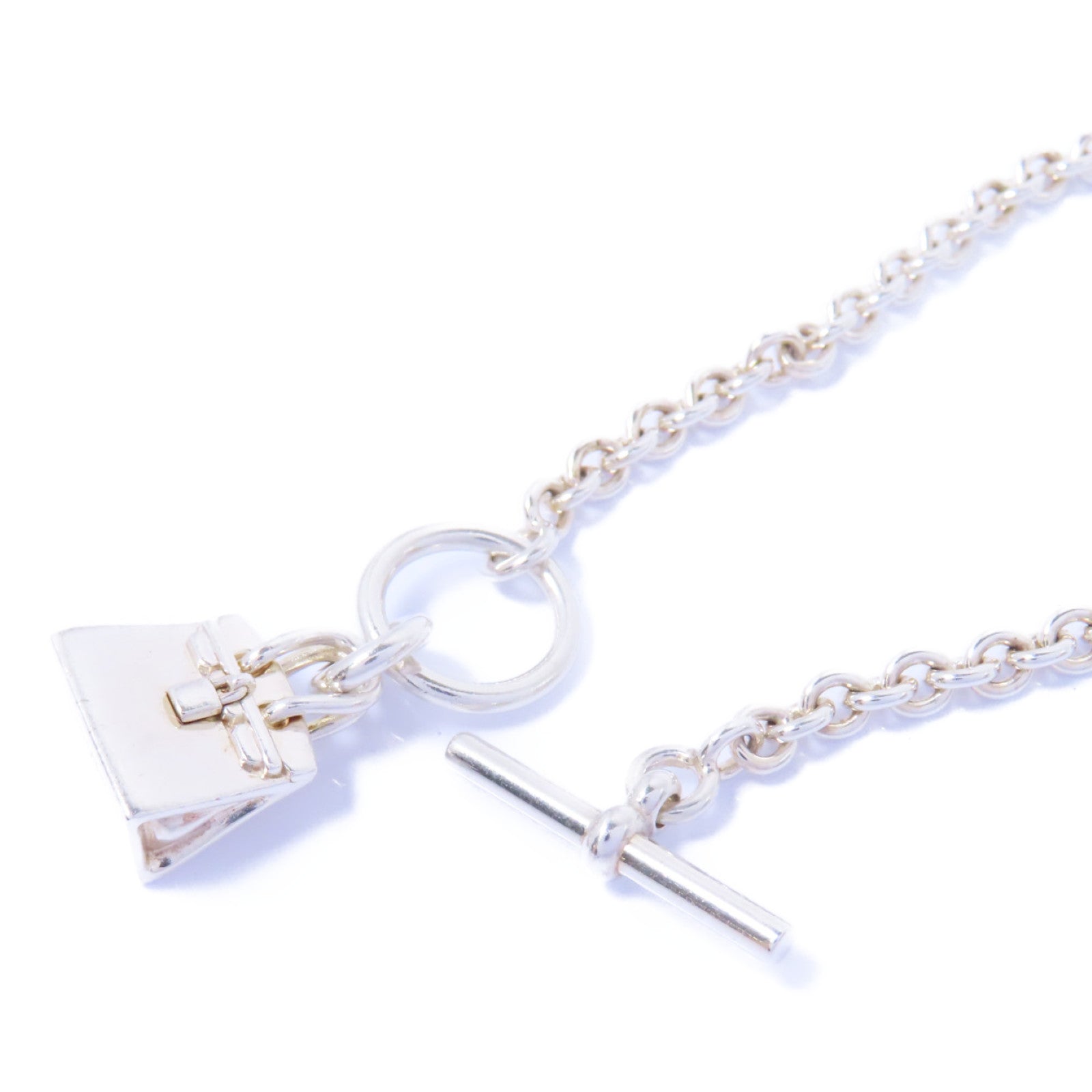 HERMES 925純銀Bracelet手鏈銀色