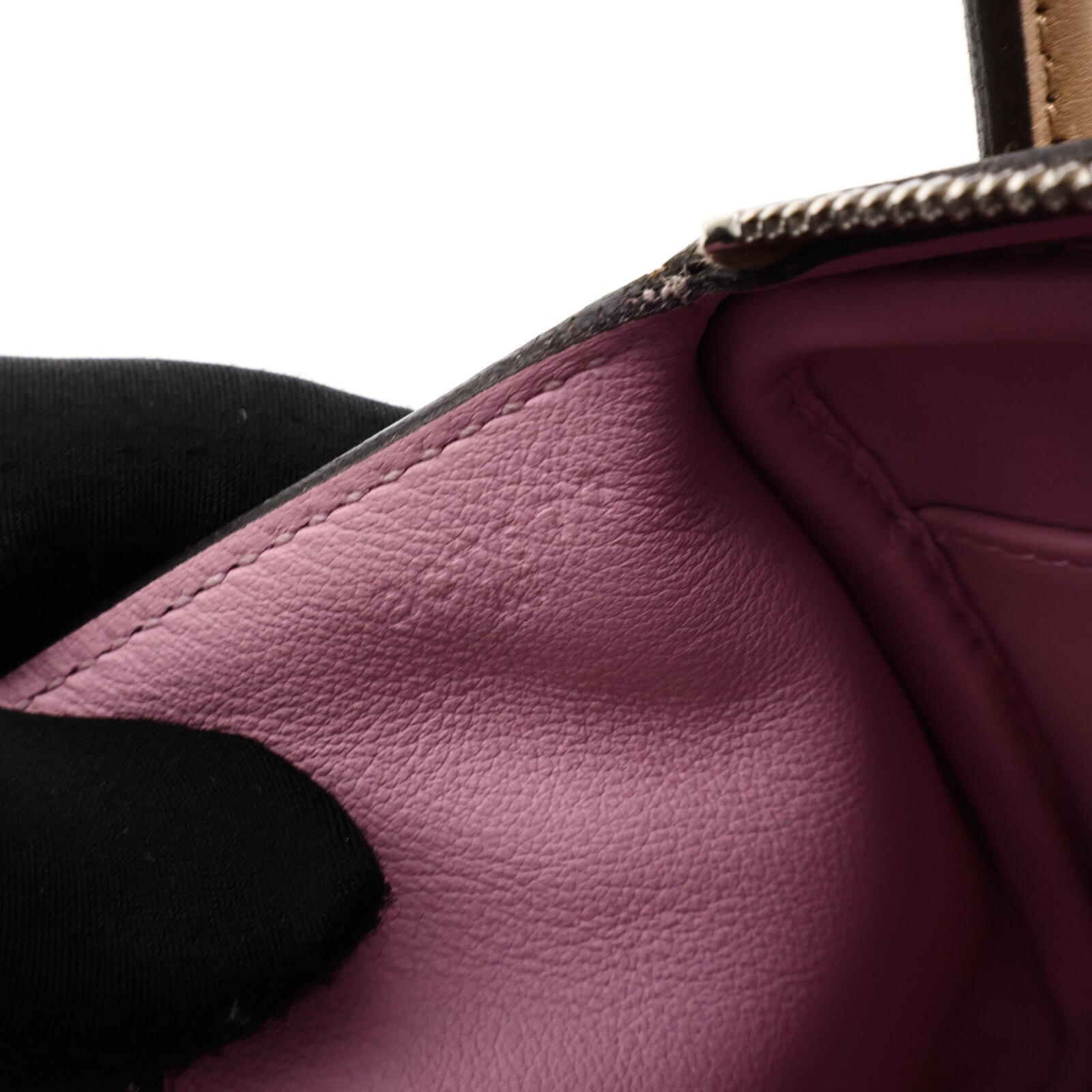 HERMES 【激減優惠】Swift皮革Mini Lindy手挽肩背兩用袋Chai/Mauve Sylvst