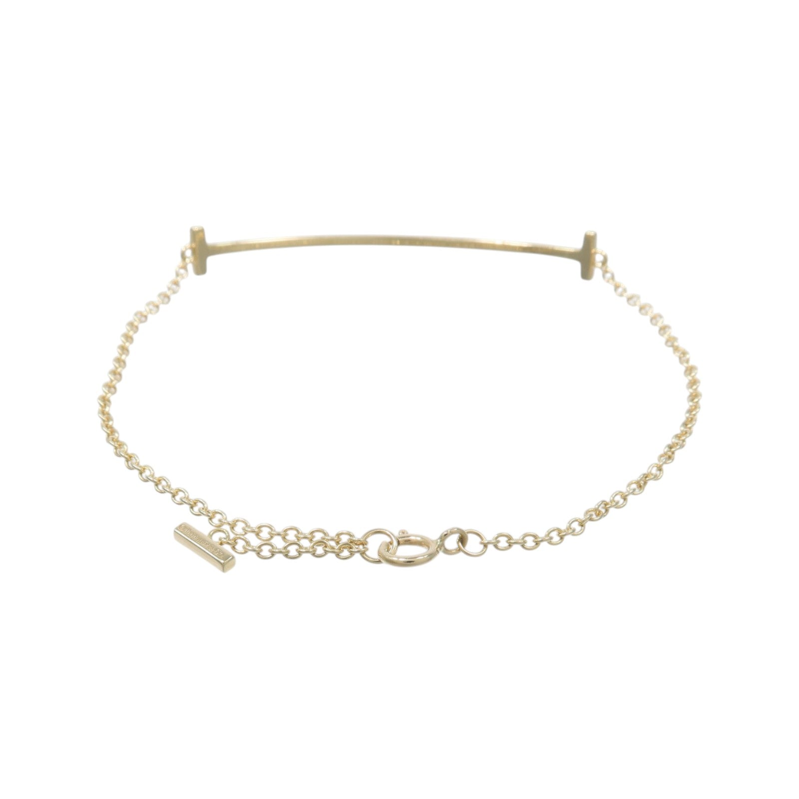 TIFFANY＆CO 18K黃金T Smile Bracelet手鏈