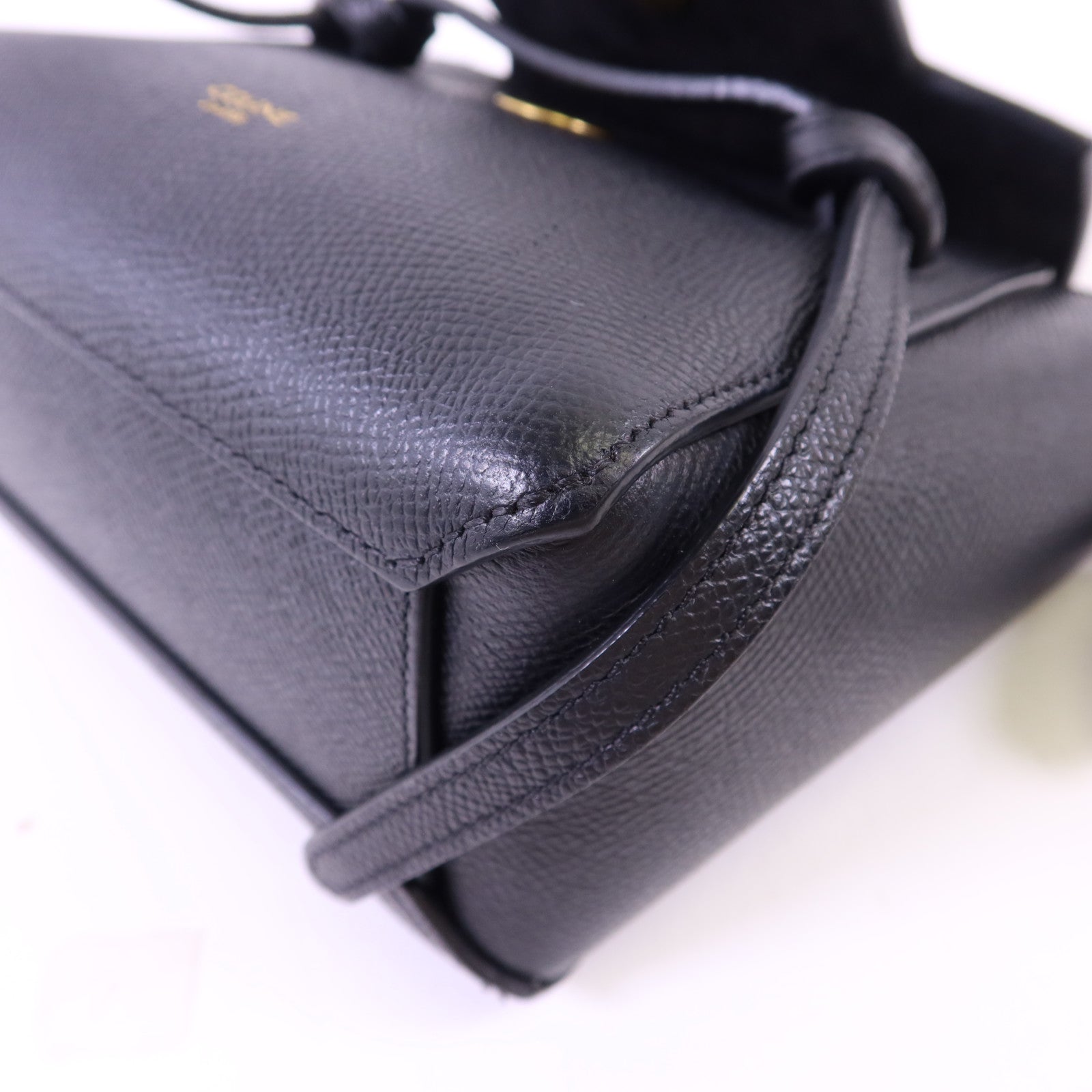 CELINE 牛皮皮革Pico Belt Bag金扣手挽肩背兩用袋