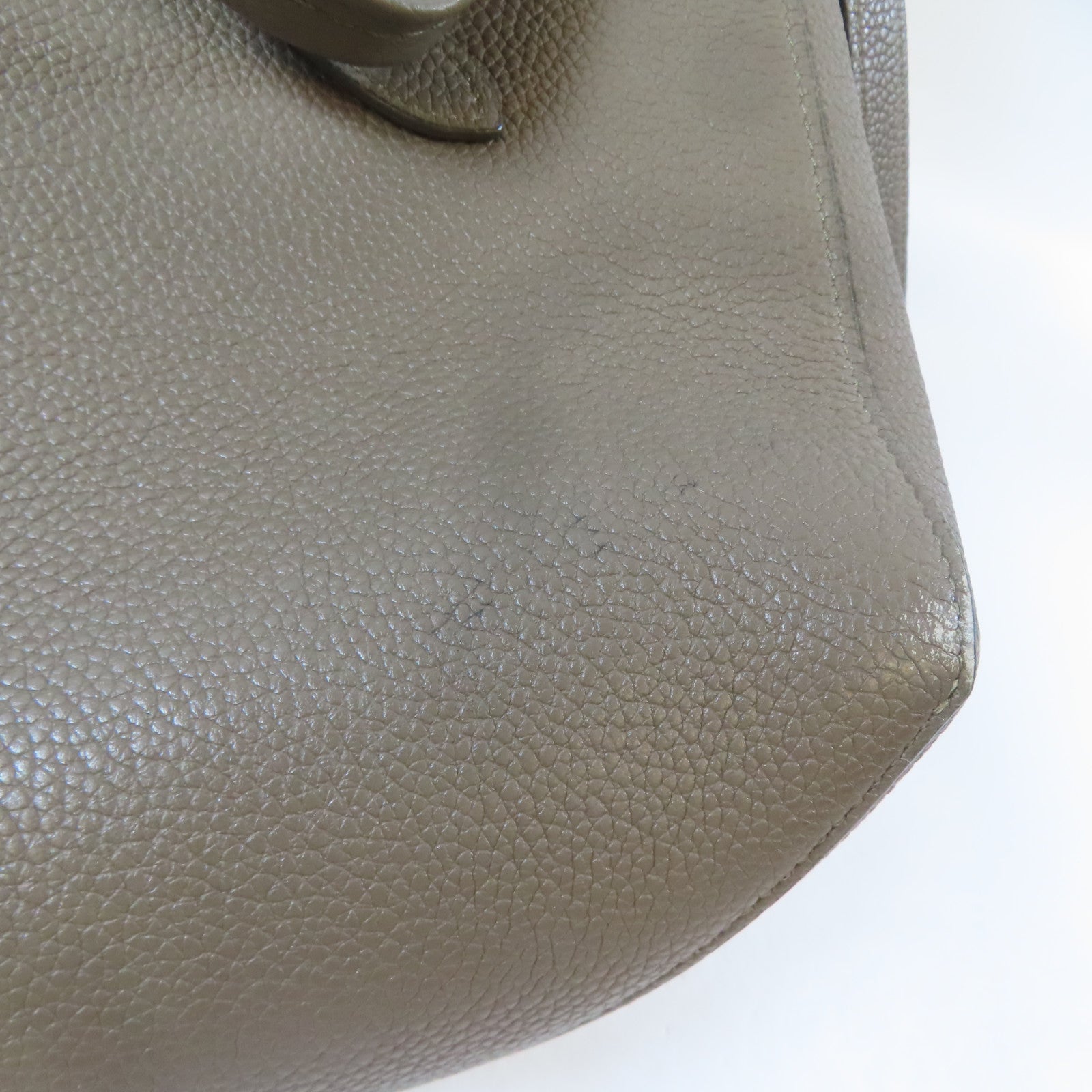 CELINE 牛皮皮革Small Cabas Phantom肩背袋啡色