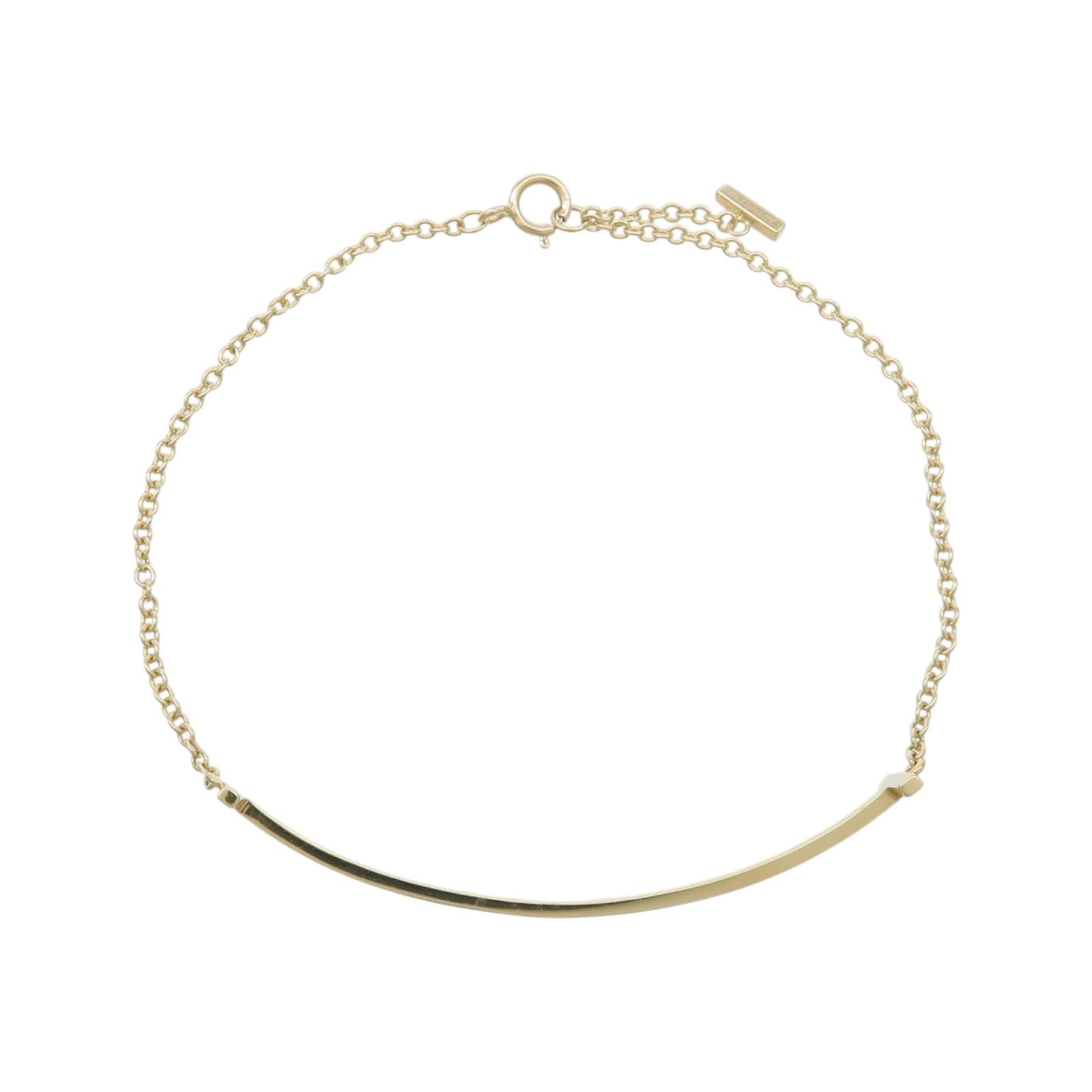 TIFFANY＆CO 18K黃金T Smile Bracelet手鏈