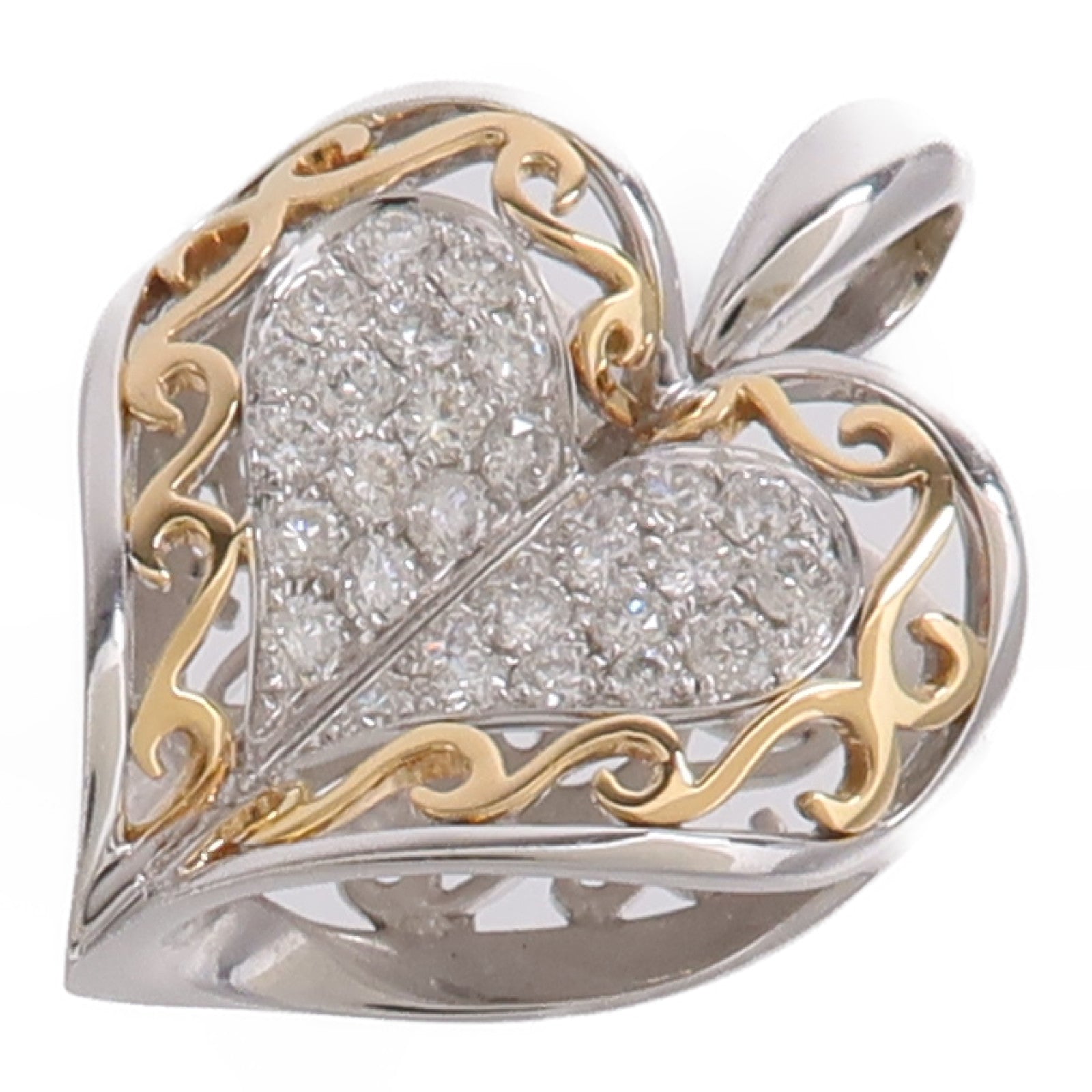 JEWELRY 18K白金/玫瑰金Diamond Pendant Top鑽石吊墜