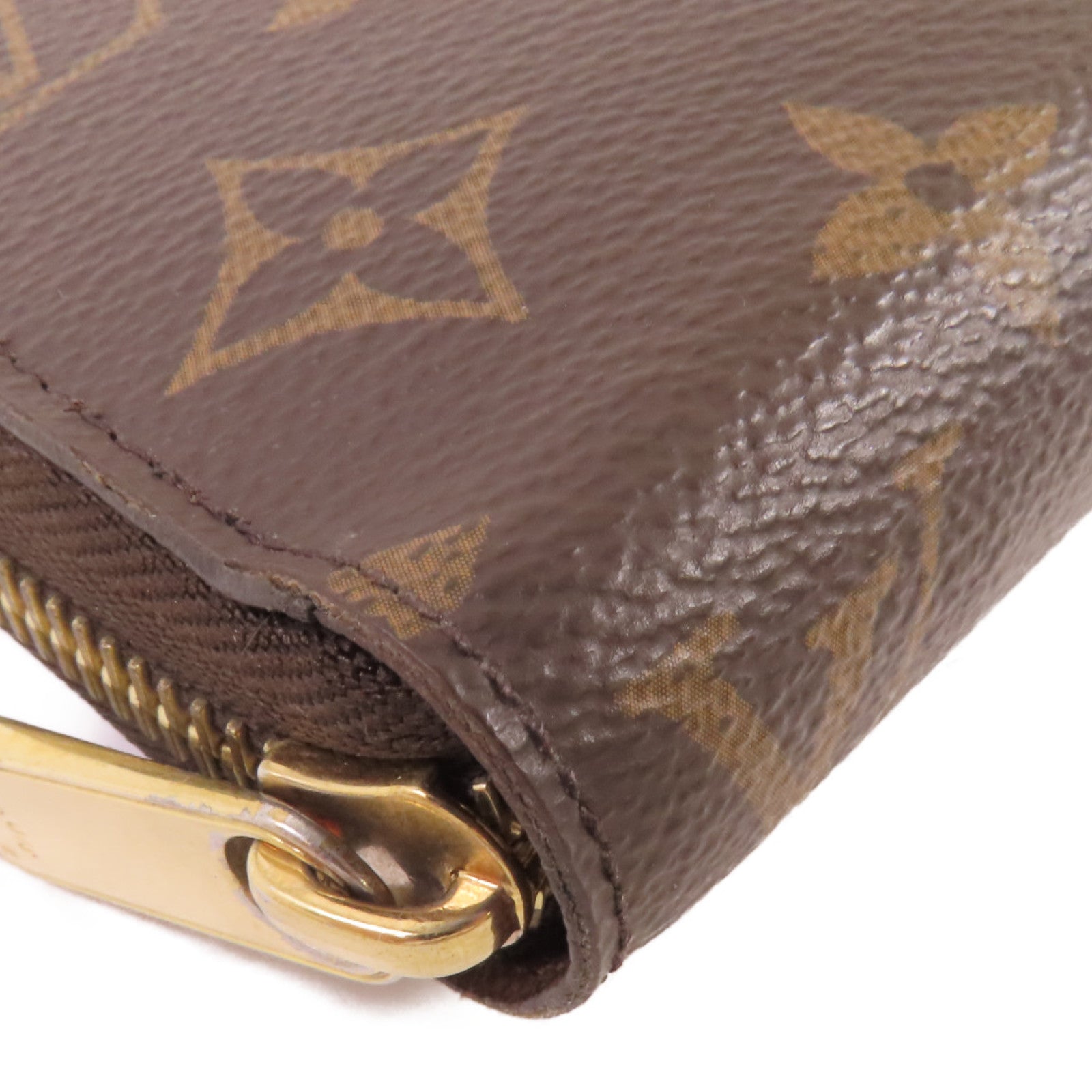 LOUIS VUITTON Monogram Zippy Long Wallet金扣拉鏈長錢包啡色