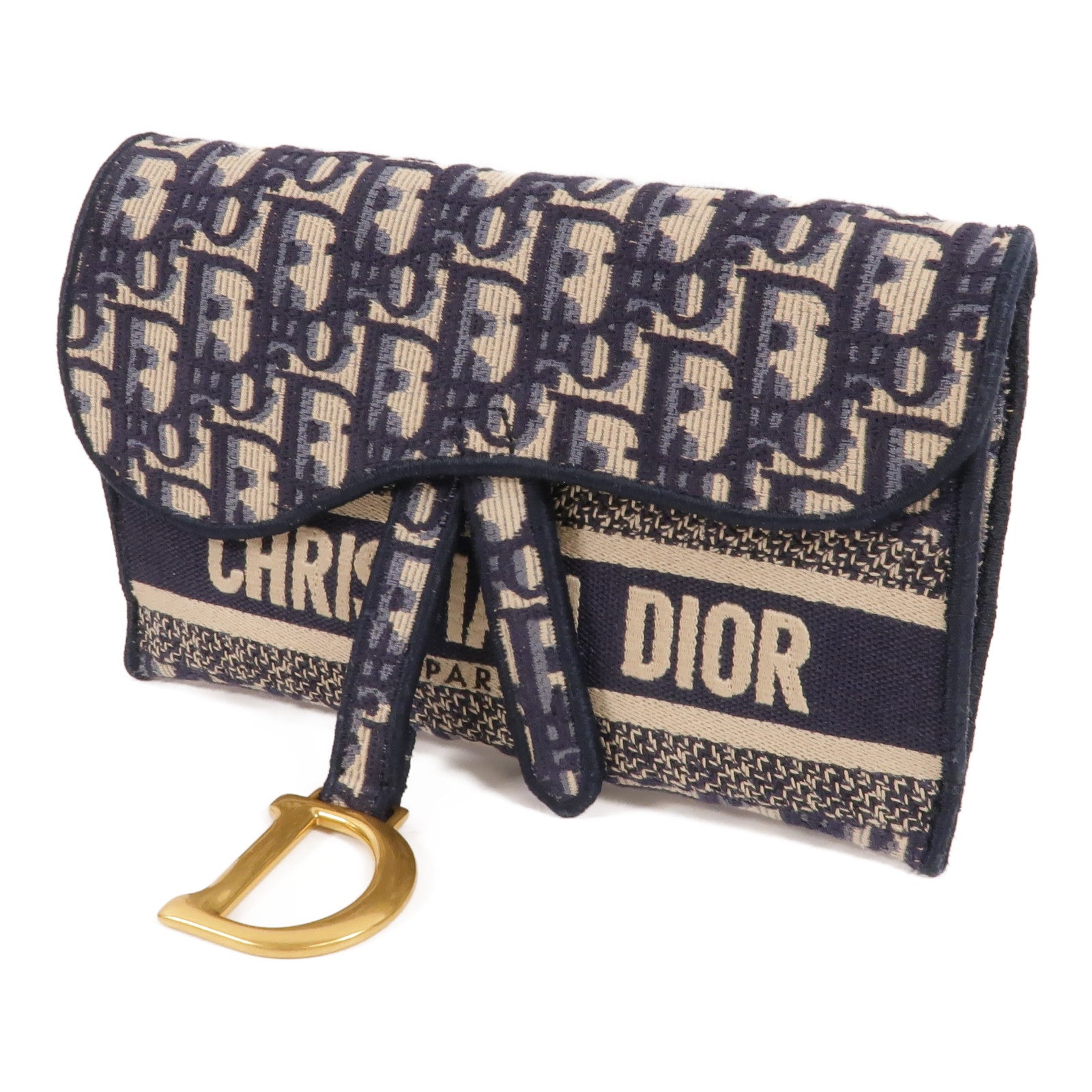 Dior 帆布Saddle Pouch腰包