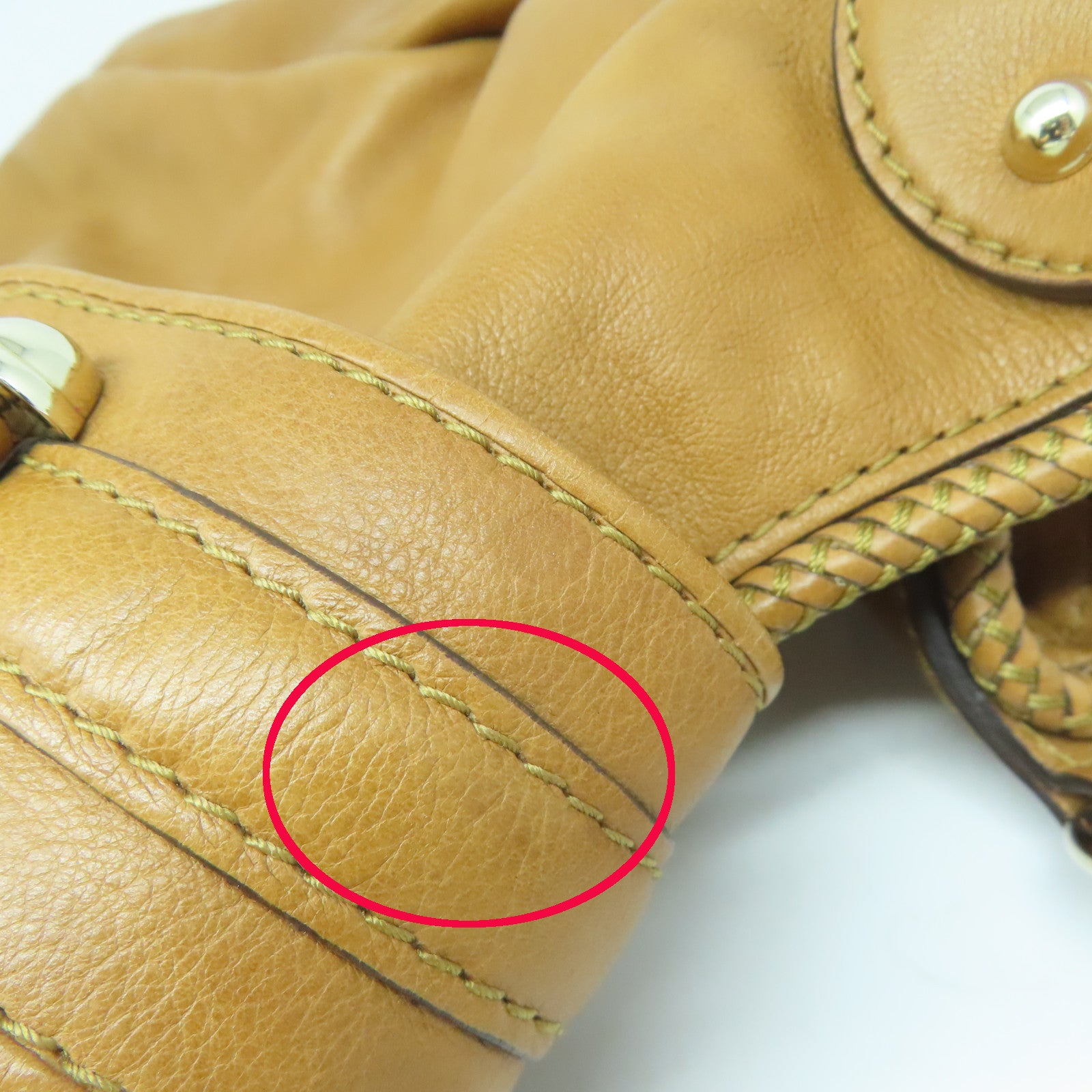 GUCCI 牛皮皮革Shoulder Tote金扣肩背袋啡色