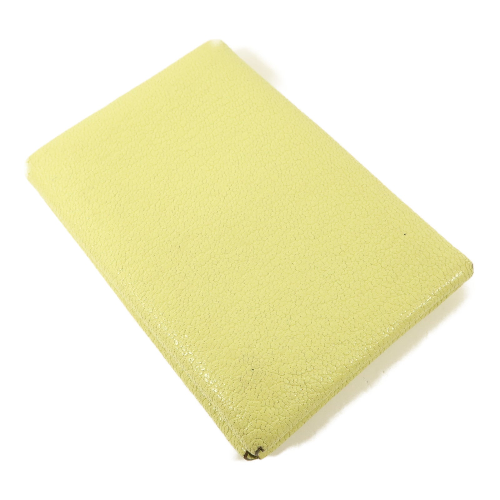 HERMES Chevre皮革Calvi Duo Card Holder卡片套Jaune Bourgeon