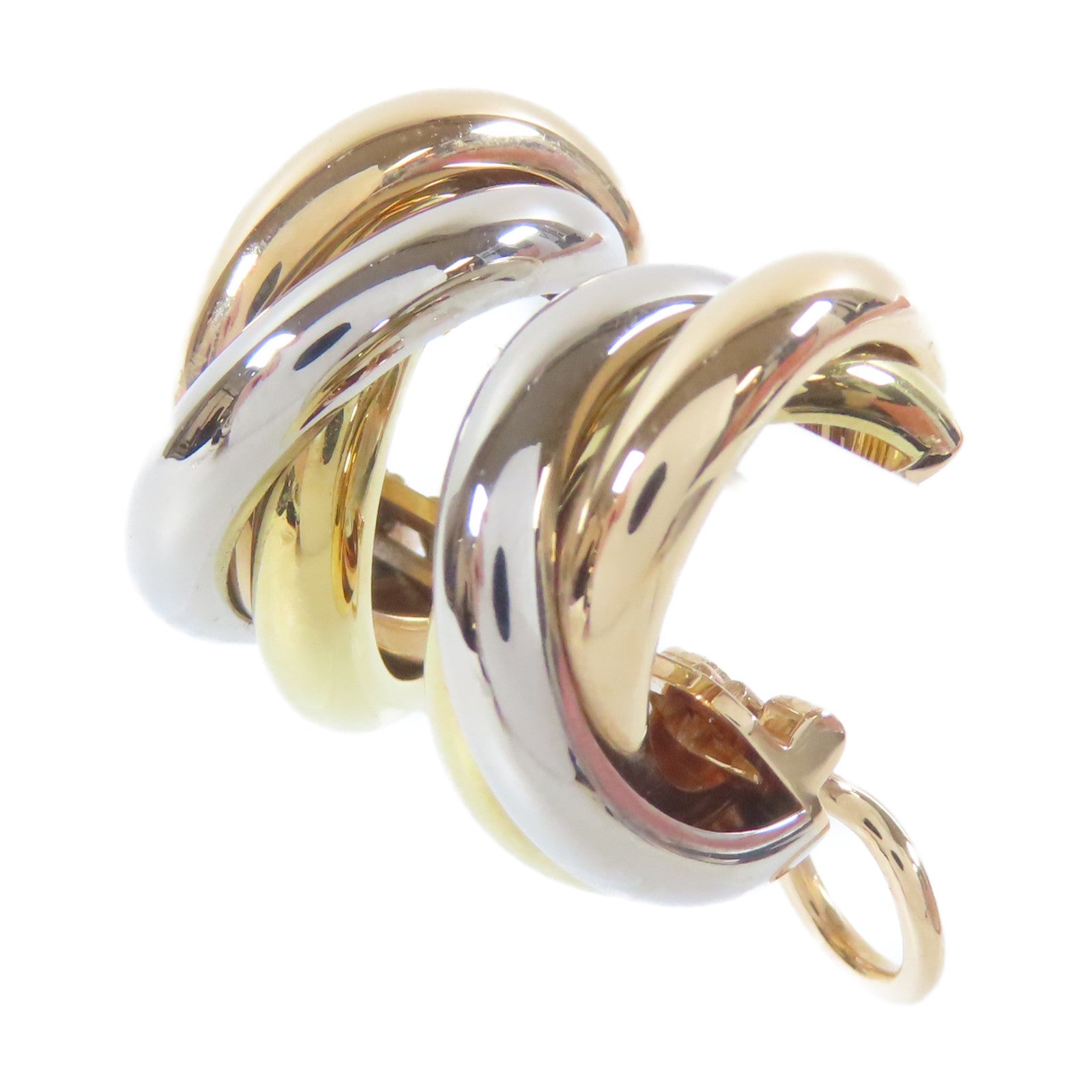 CARTIER 18K黃金/18K玫瑰金/18K白金Trinity Earrings耳環