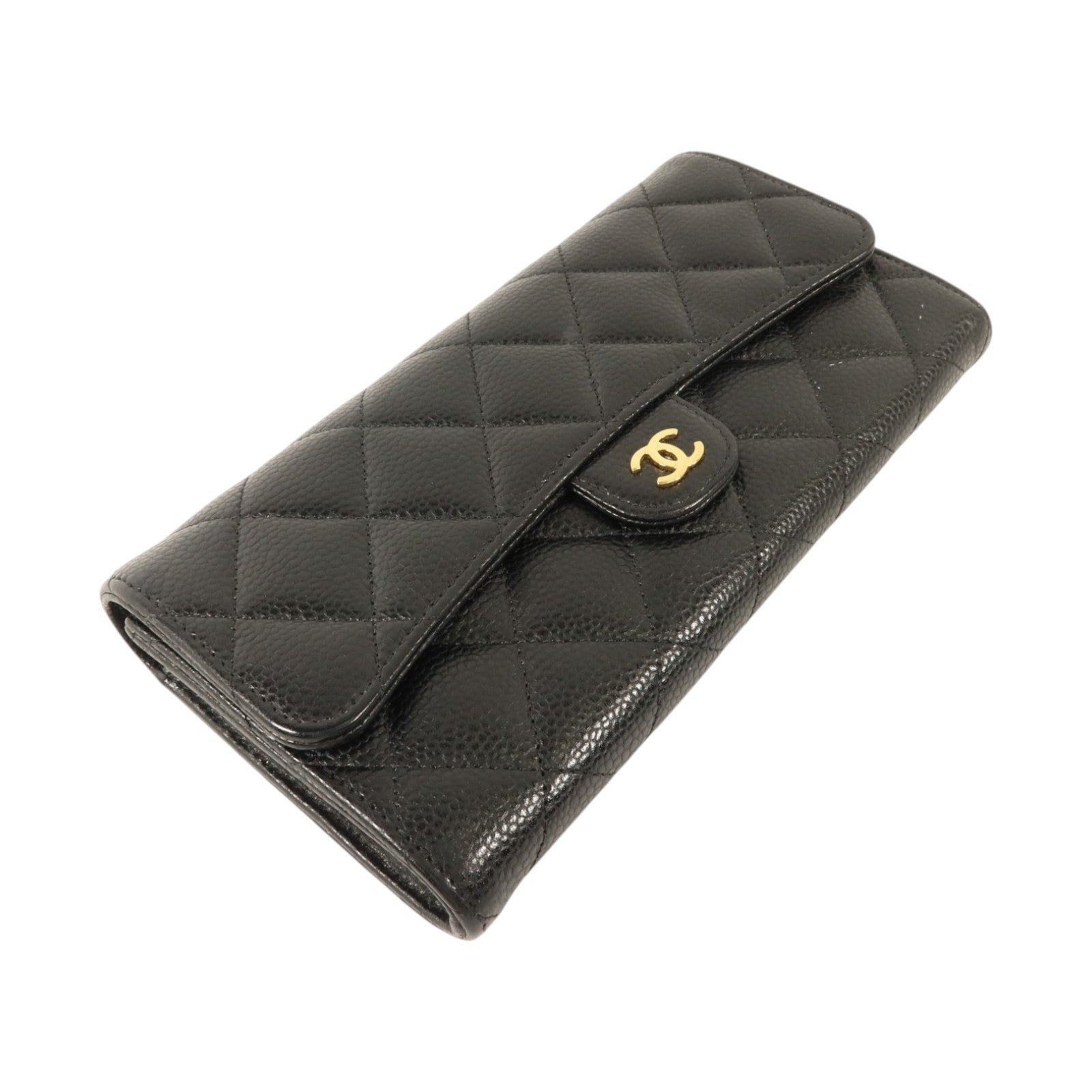 CHANEL 牛皮皮革Classic Long Flap Wallet長錢包