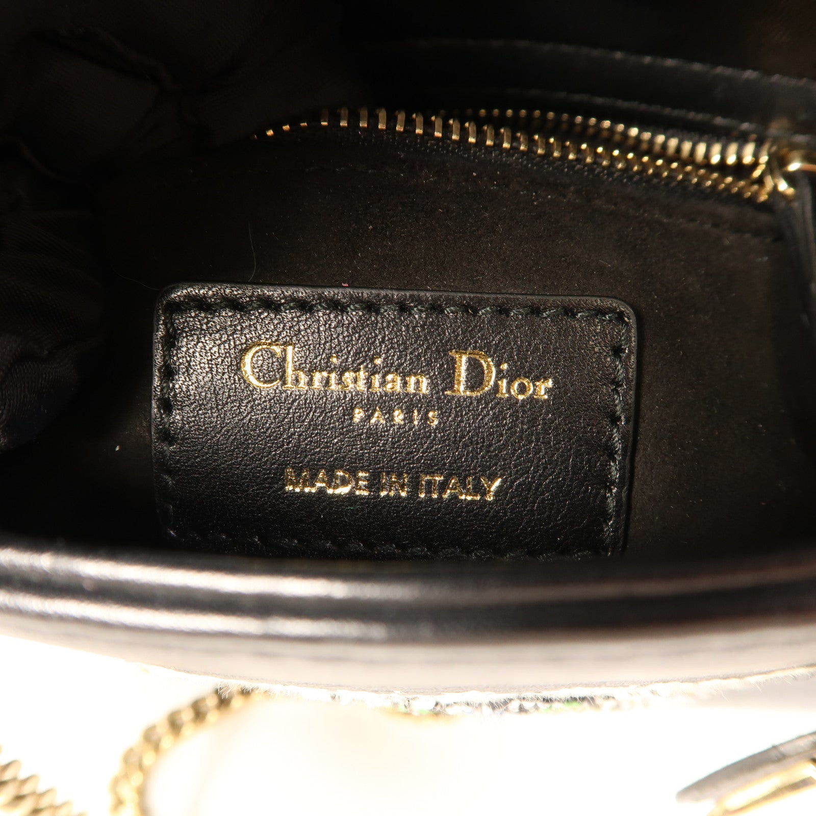Dior 皮革Lady Dior金扣手挽肩背兩用袋