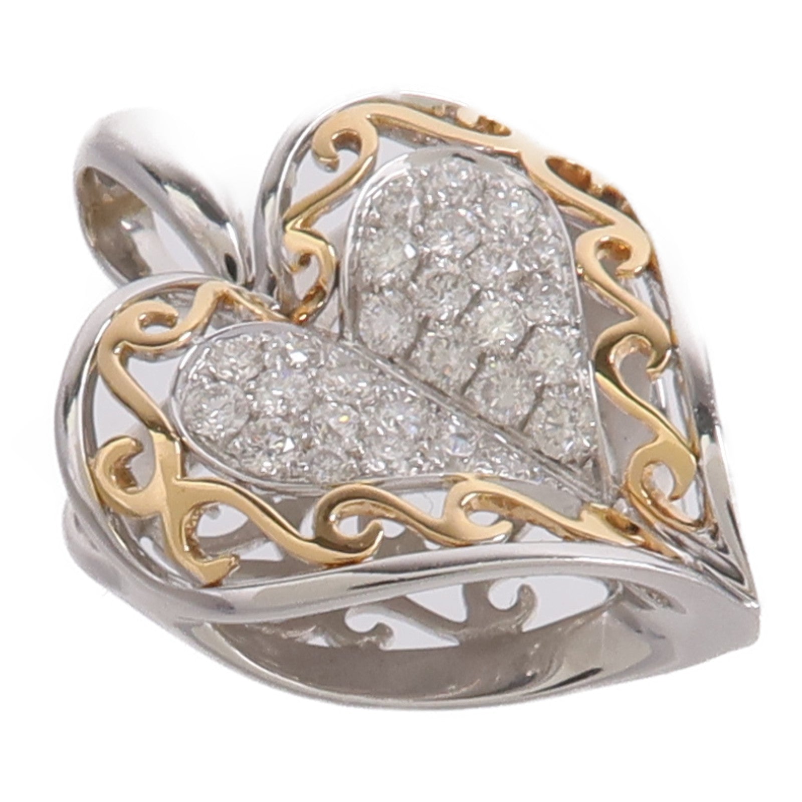 JEWELRY 18K白金/玫瑰金Diamond Pendant Top鑽石吊墜