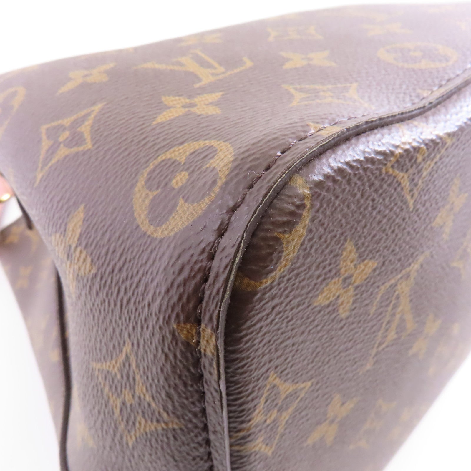LOUIS VUITTON Monogram Neo Noe金扣手挽肩背兩用袋棕色/粉紅色