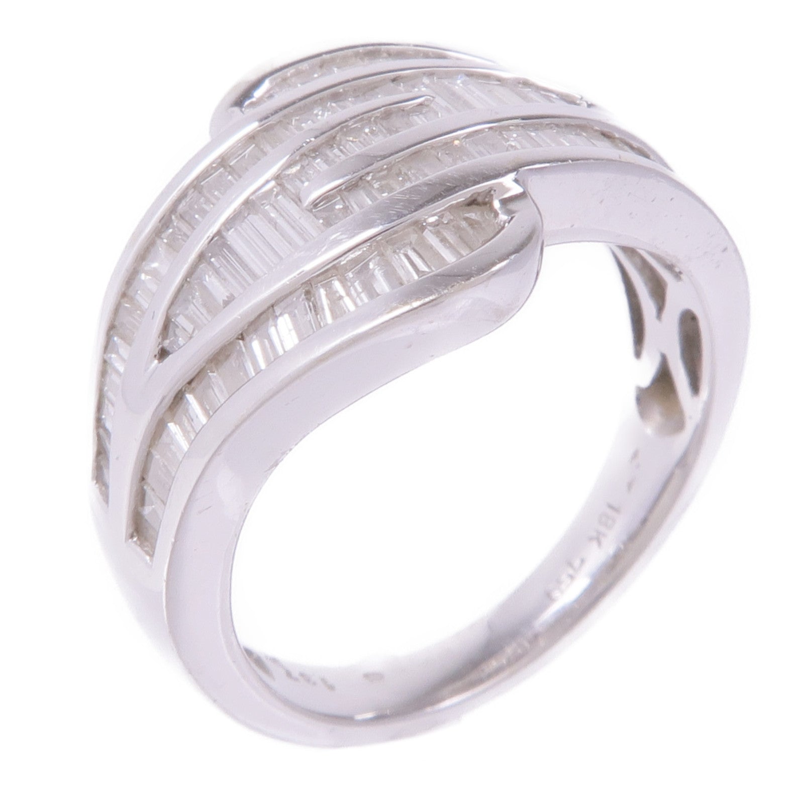 JEWELRY 【激減優惠】18K白金Diamond Ring鑽石戒指US#6.25